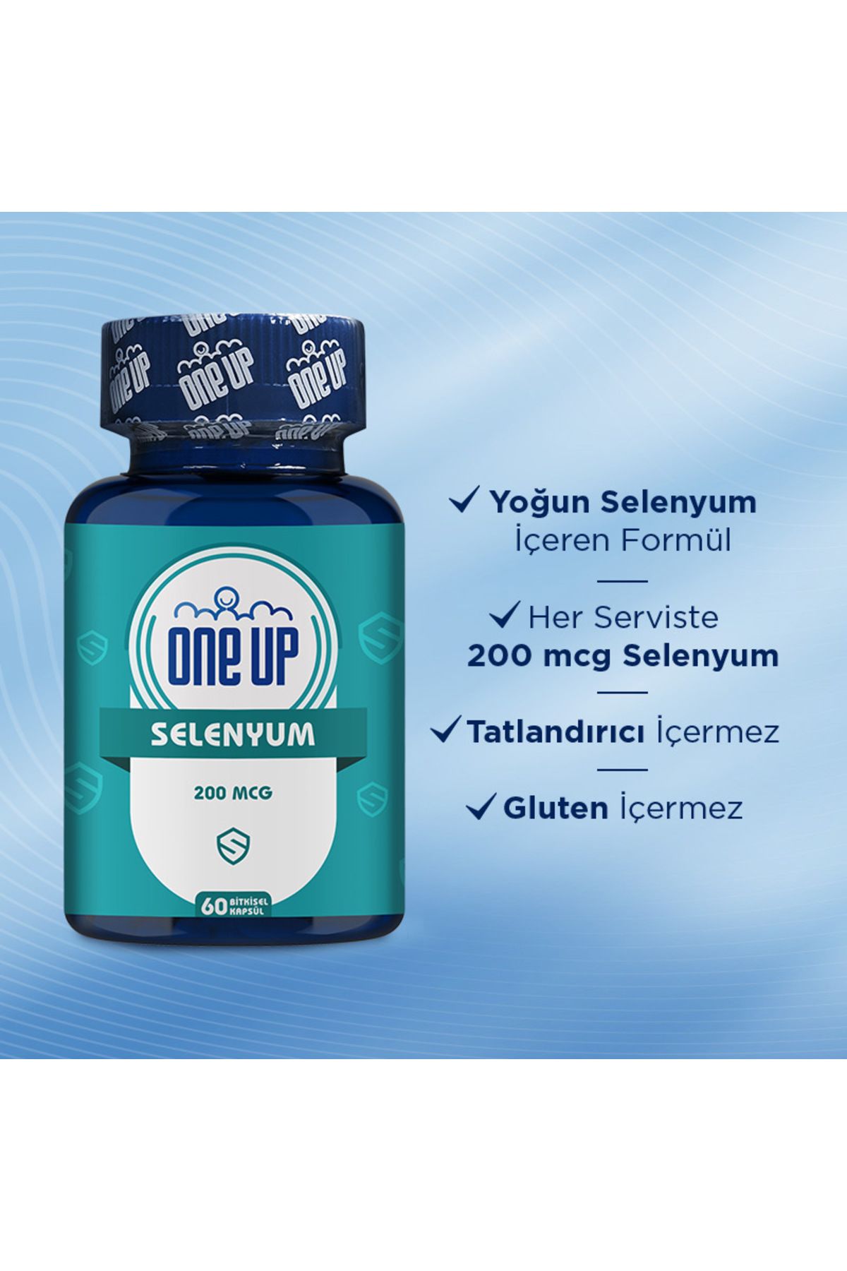 One Up-Selenium 200 Mcg 60 Capsules 3
