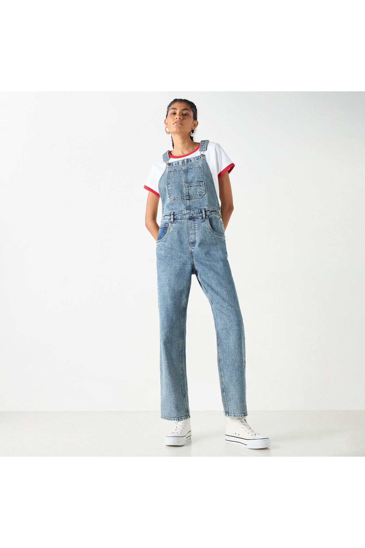 Lee Cooper-بنطلون جينز سادة مع جيوب 1