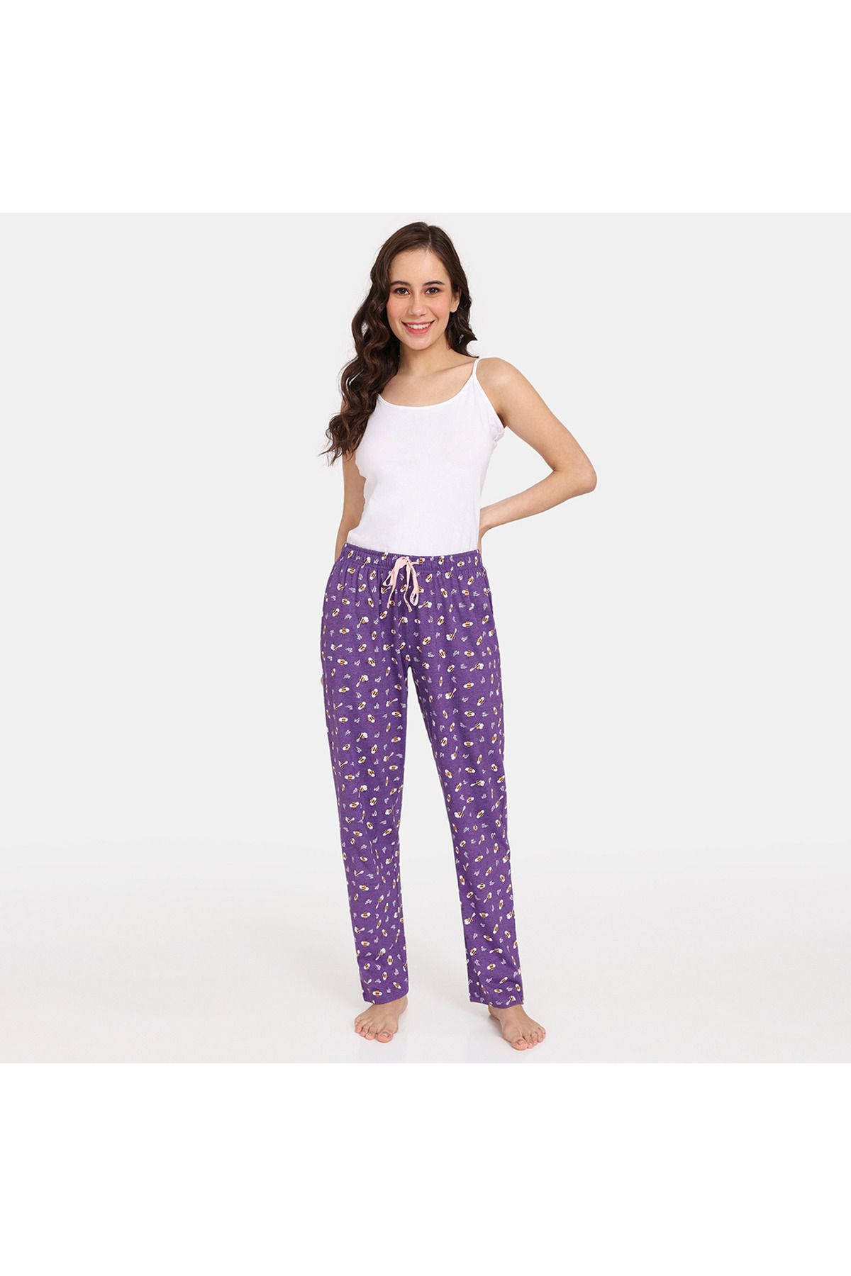 Zivame-Set Of 2 - Printed Pyjamas With Drawstring Closure 2