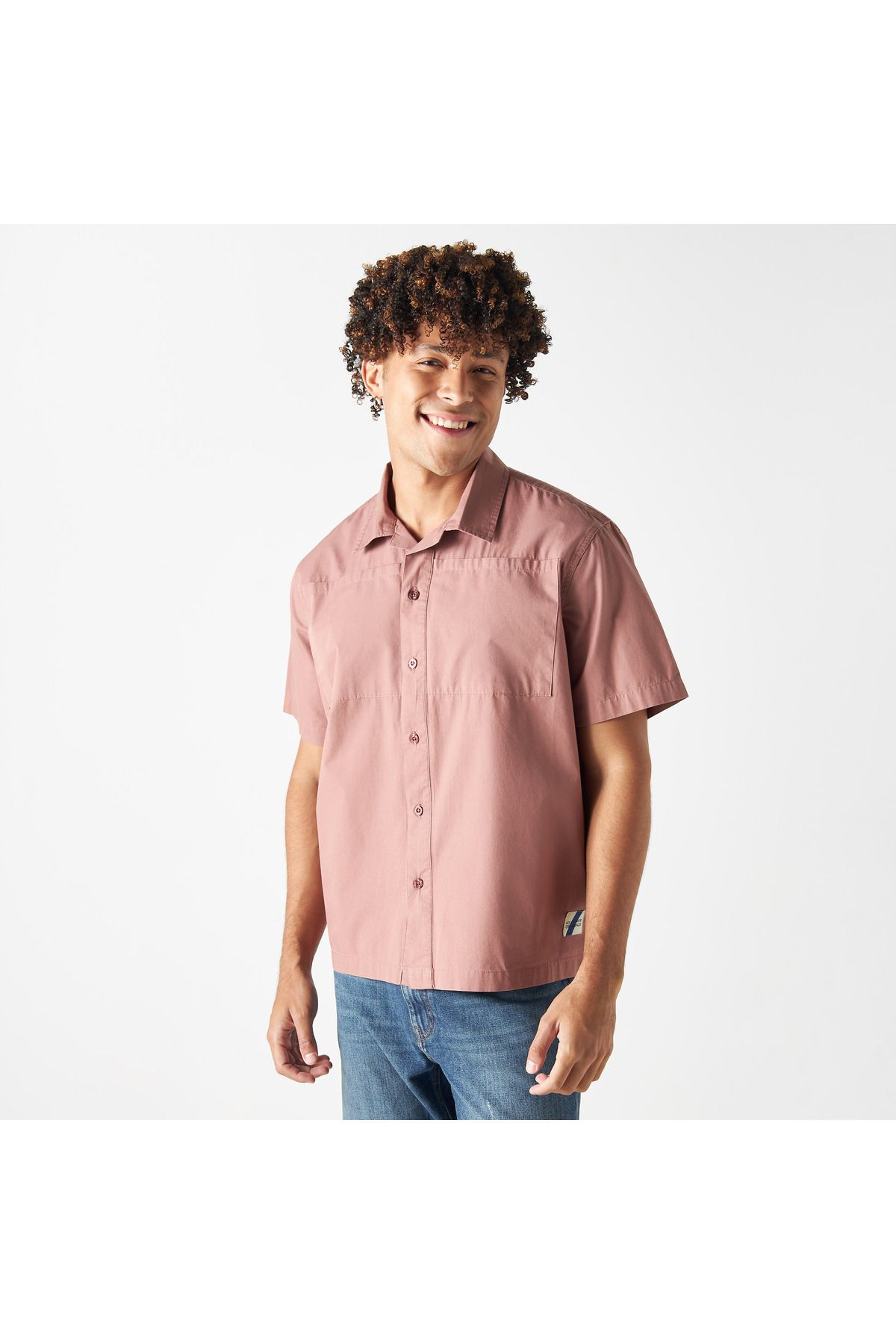 Lee Cooper-Camp Collar Shirt With Pockets 1