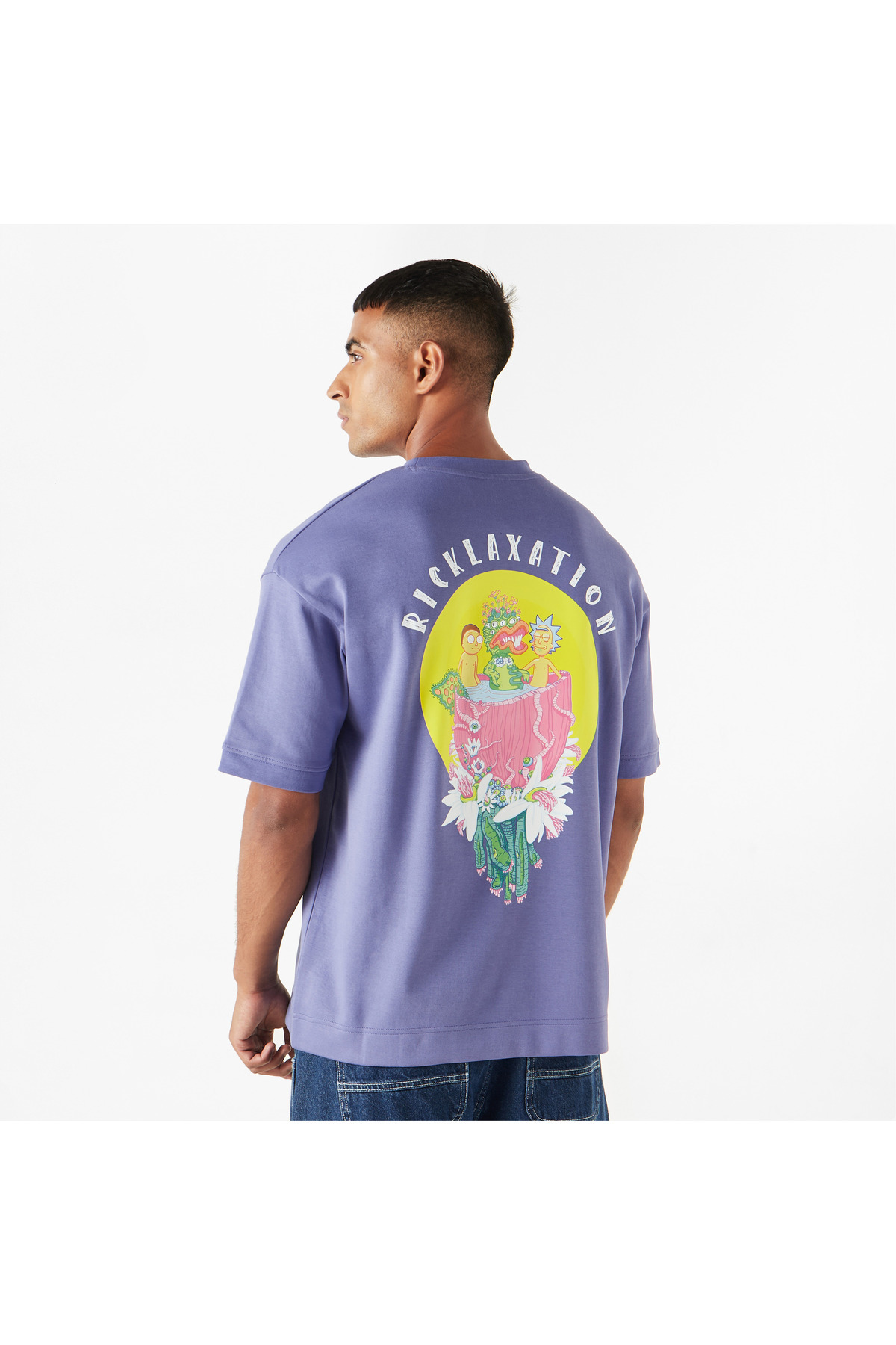 SP Characters-Graphic Print Crew Neck T-shirt With Crew Neck And Short Sleeves 3