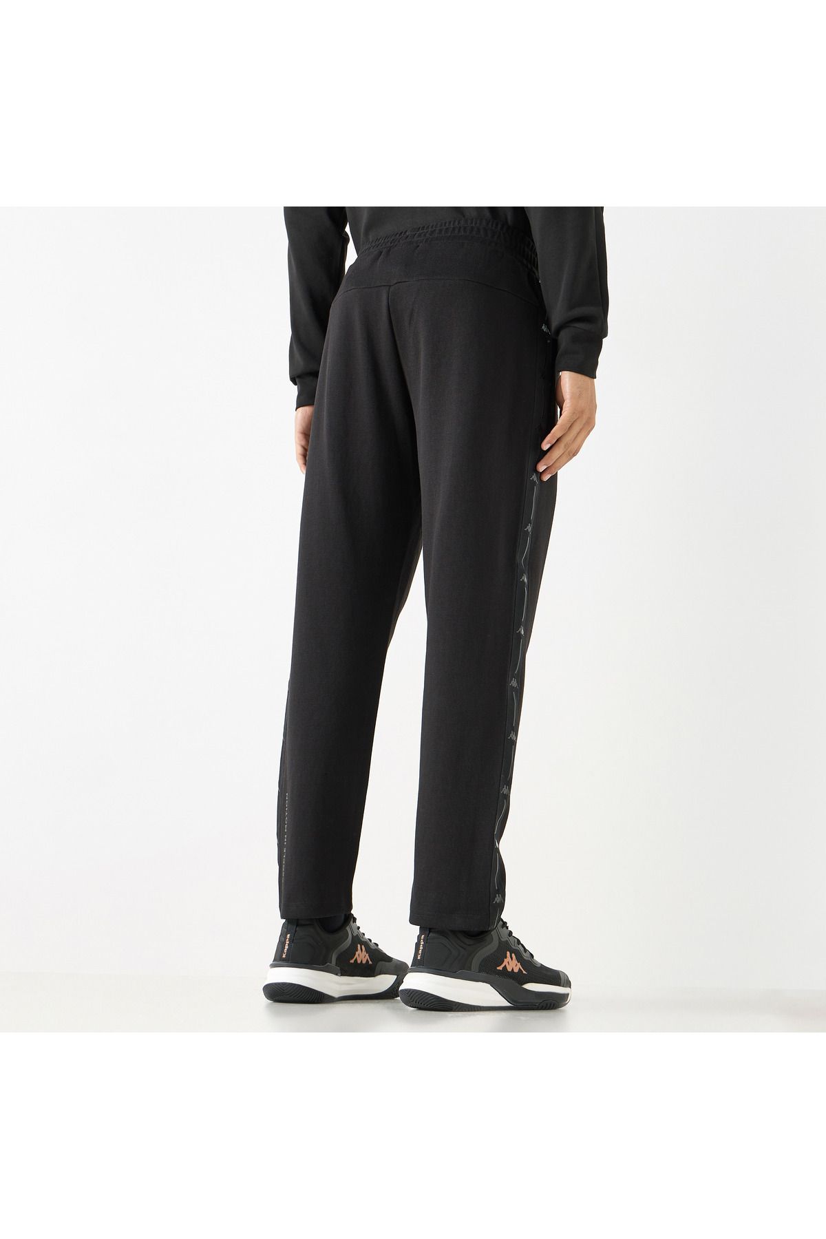 Kappa-Solid Track Pants With Elasticated Waistband And Pockets 3