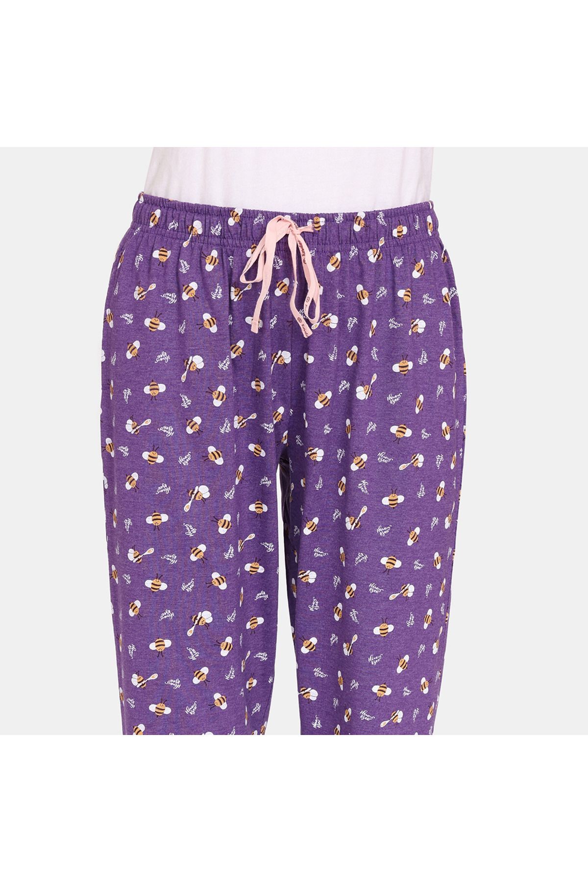 Zivame-Set Of 2 - Printed Pyjamas With Drawstring Closure 3