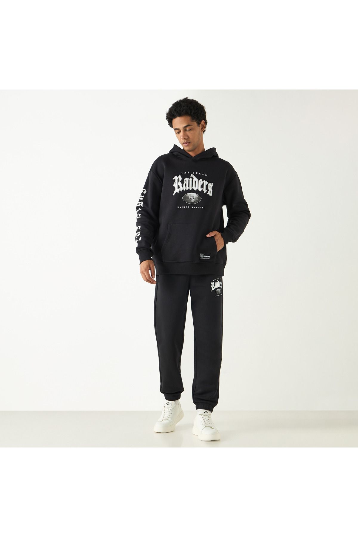 SP Characters-Raiders Print Joggers With Drawstring Closure And Pockets 2