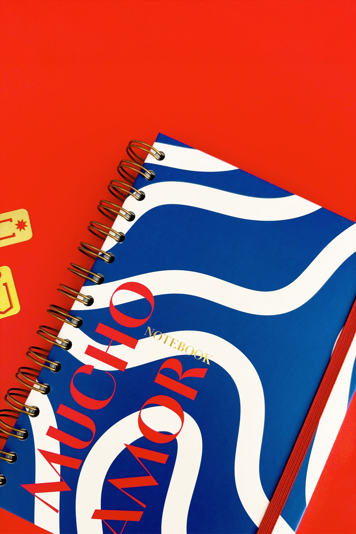 Matt Notebook-A5 15X21 cm Spiral Elastic Striped Undated Notepad 3