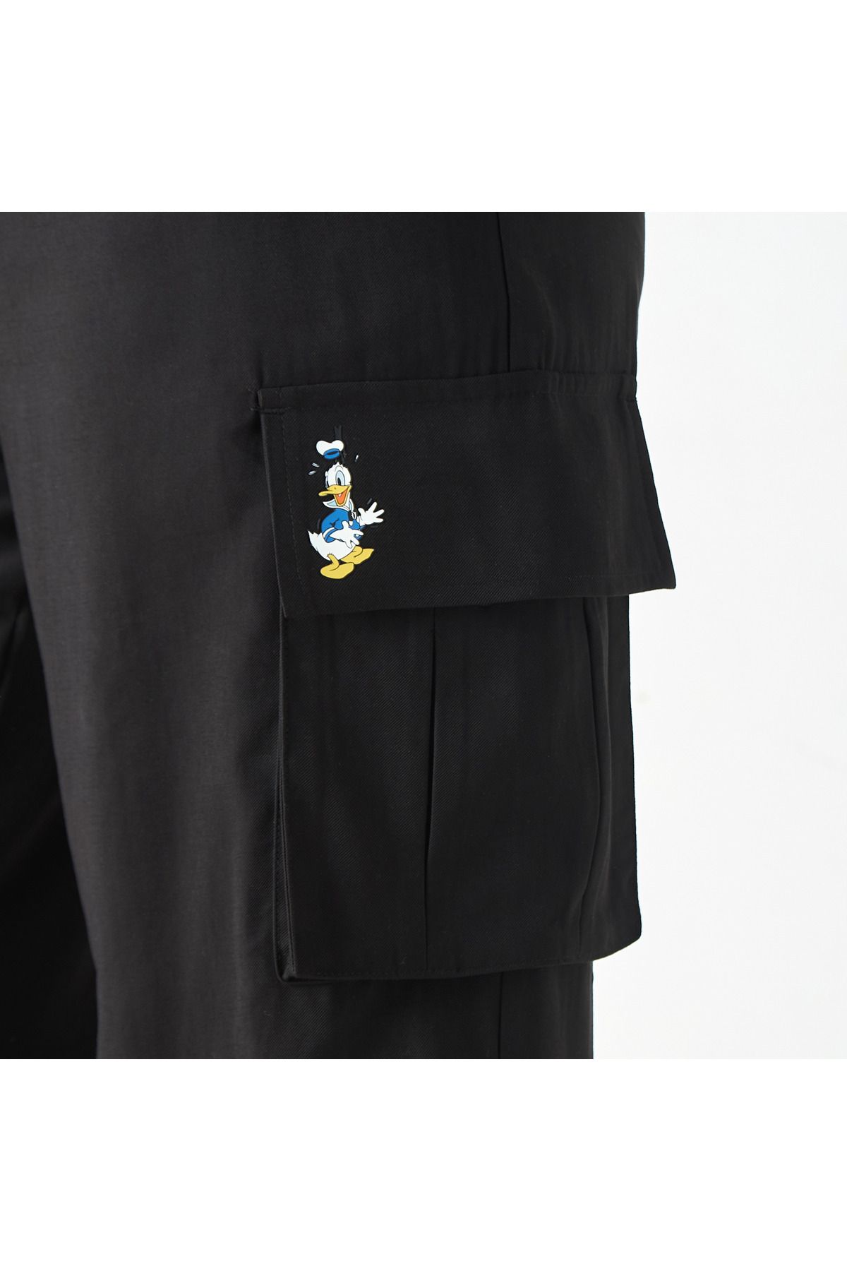 SP Characters-Donald Duck Print Wide Leg Pants With Drawstring Closure And Pockets 4
