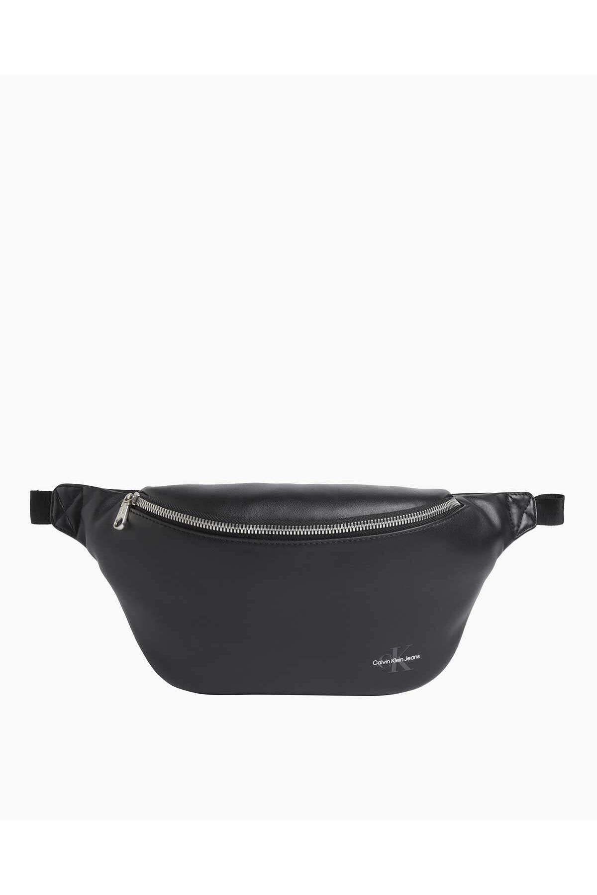 کیف کمری مشکی مردانه کمر نرم مونوگرام 38 اورجینال Calvin Klein