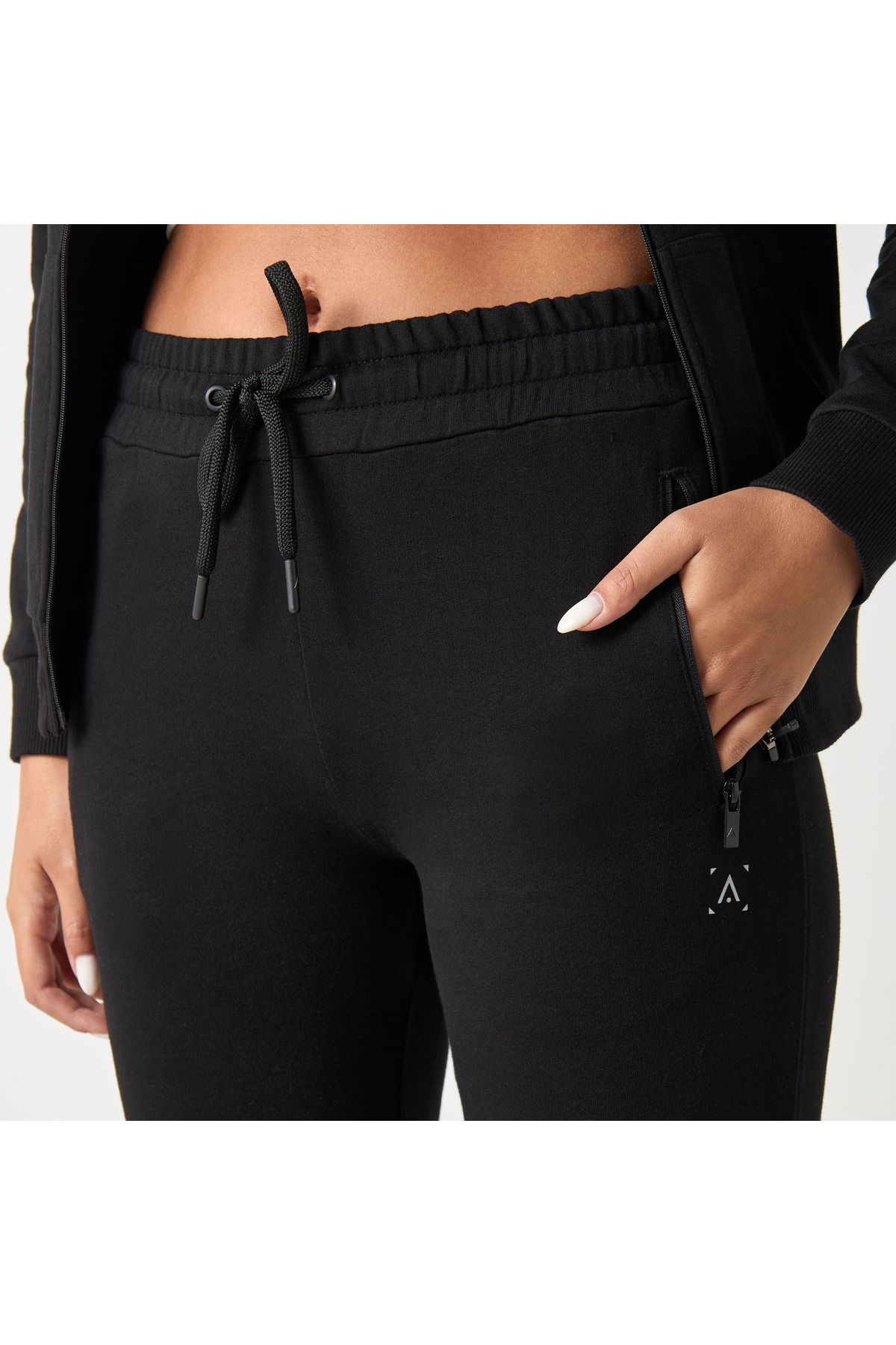 Adot-Cuffed Jog Pants With Elasticised Waistband And Drawstring 4