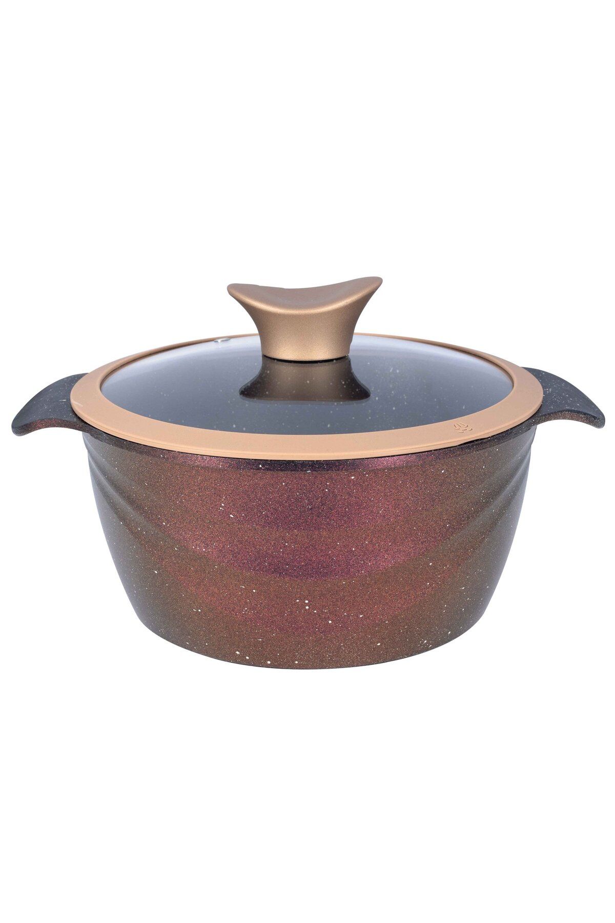 Neoklein-Neoklein CSG20-Royal pot, with glass lid, 20 cm, 2.6 L, aluminum, non-stick coating, Royal 1