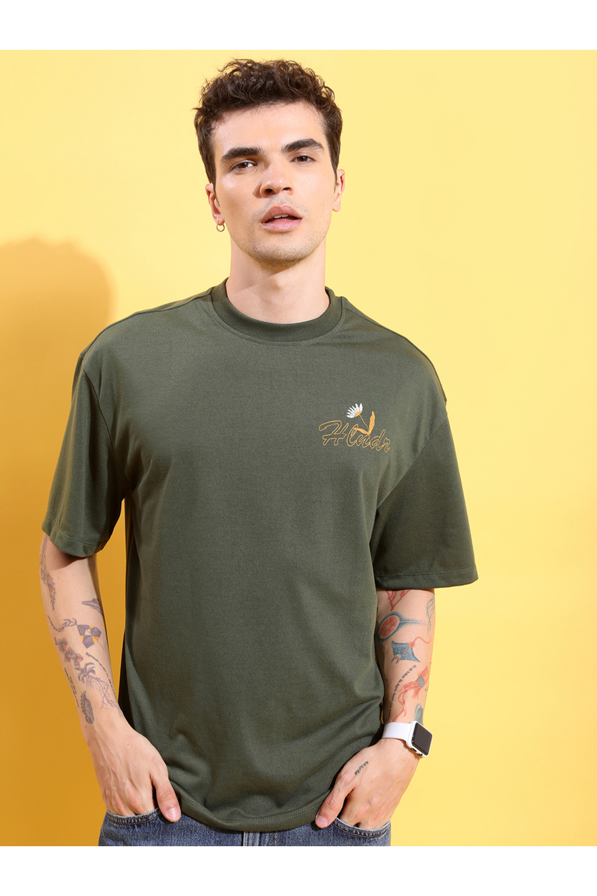 Highlander By Styli-Graphic Print Regular Fit T-Shirt 3