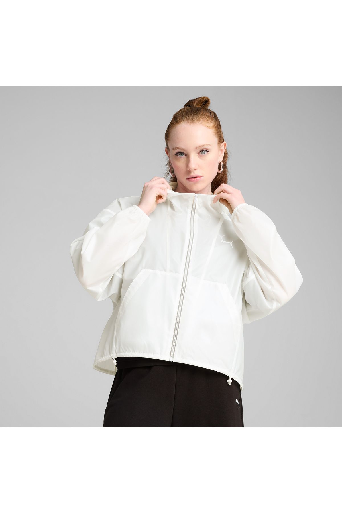 Puma-Oversized Uv Wind Women's White Jacket 1