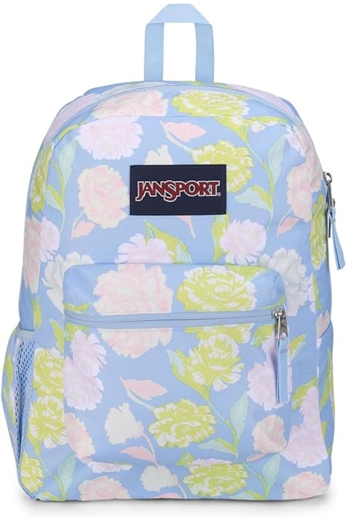 Jansport-Rucsac Albastru cu Flori JanSport Cross Town Toamna Tapiserie Hortensia 1