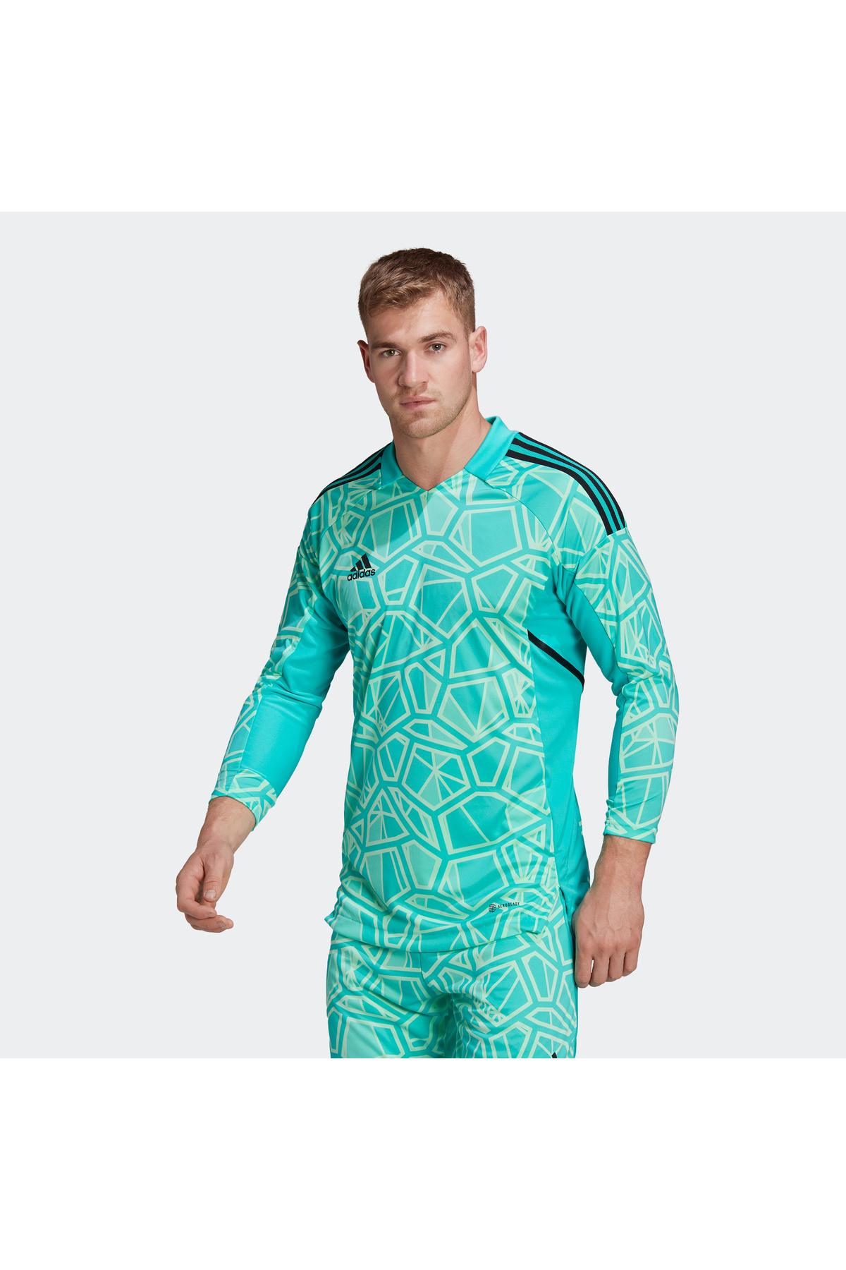 آدیداس پیراهن دروازه‌بانی فیروزه‌ای مردانه مدل Condivo 22 مدل HB1613 ()