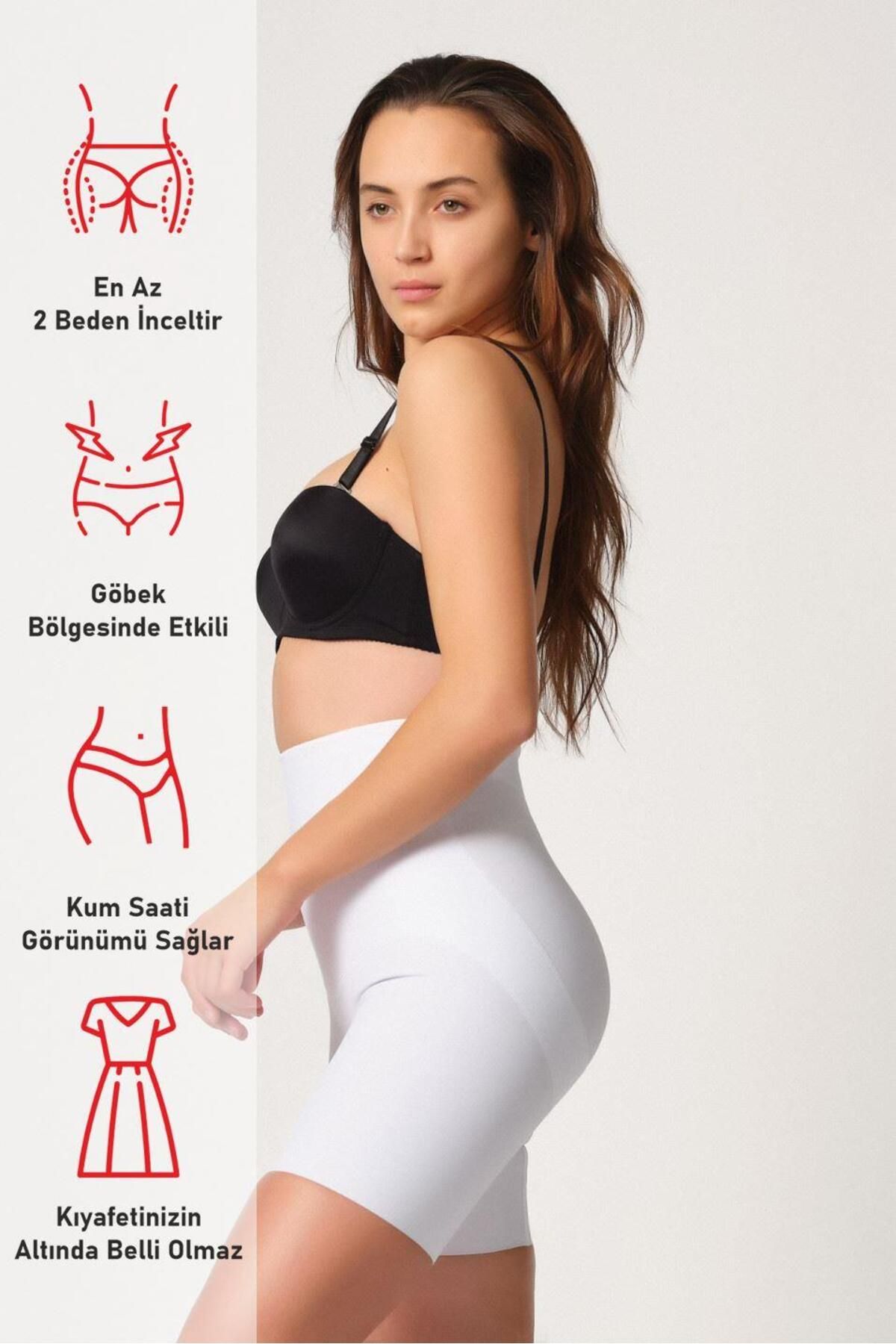 Emay-Corset boxer laser cu talie înaltă X88eskwhite 2816 3