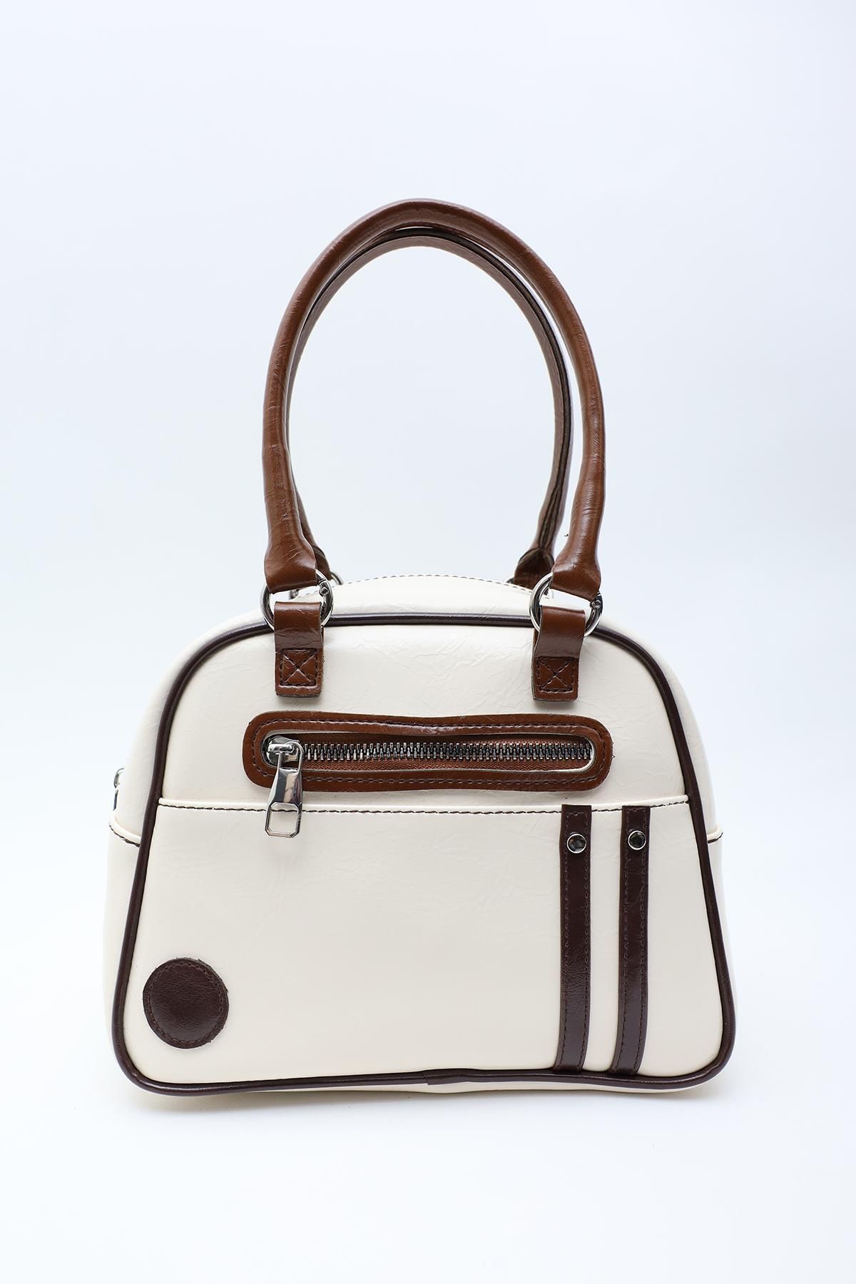 Mopia-Mila Cream Women's Retro Sports Bowling Bag 1