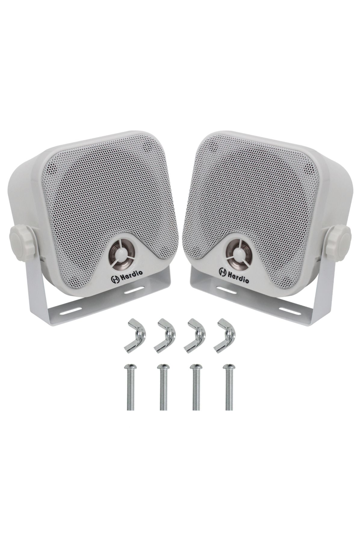 Choice-Speaker 4" white Herdio 120W 4'' Marine Waterproof Boat Speakers Motorcycle Audio Speaker Heavy Duty 1