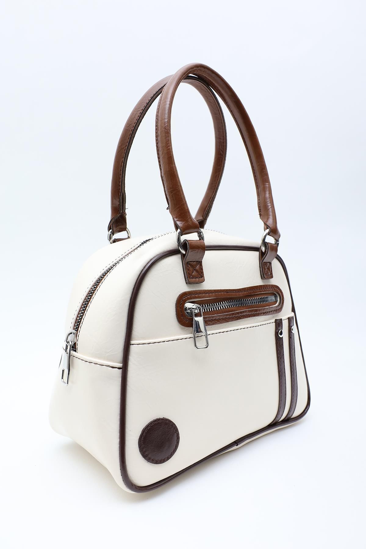 Mopia-Mila Cream Women's Retro Sports Bowling Bag 2