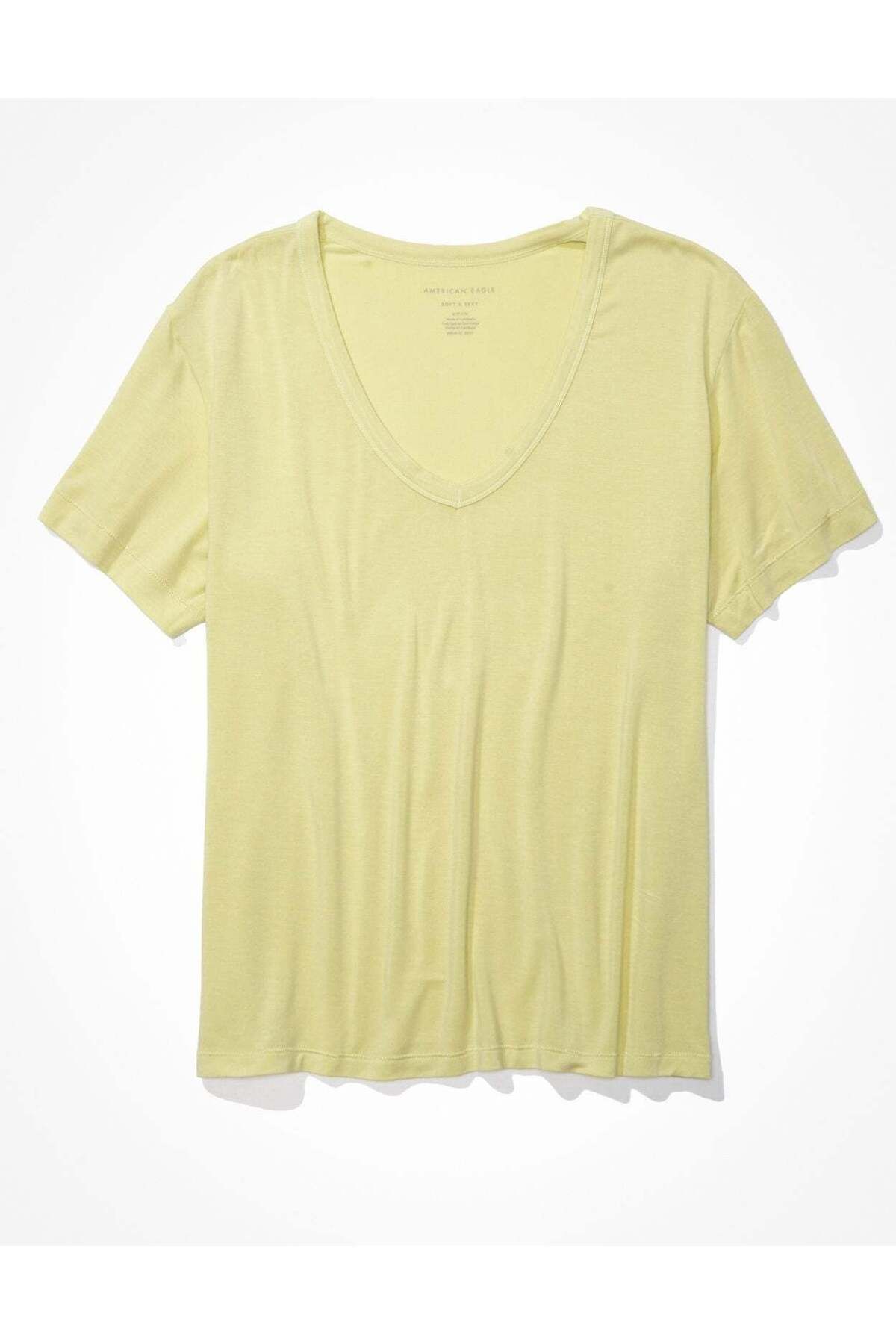 AMERICAN EAGLE-AE Oversized Soft & Sexy V-Neck T-Shirt 4