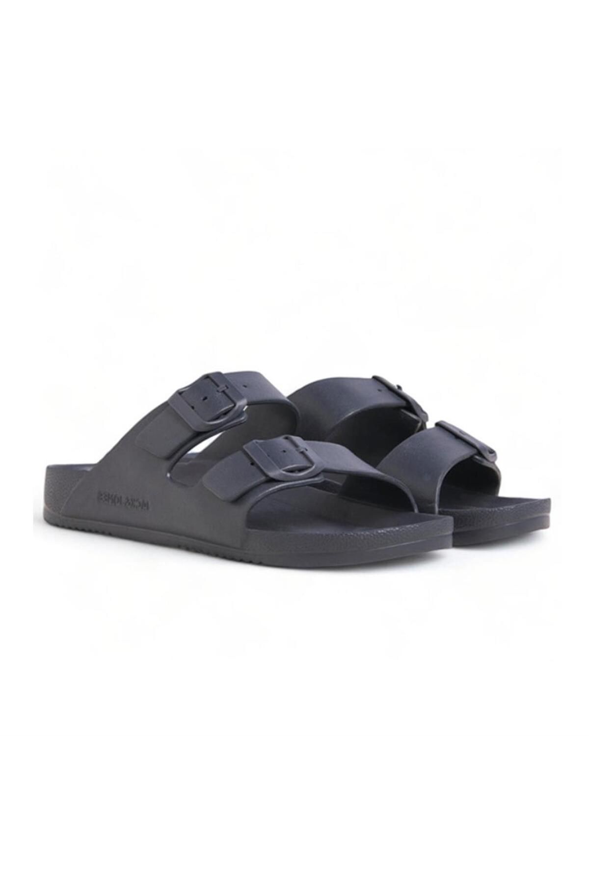 دمپایی خاکستری مردانه Jack Jones Jfwcroxton قالب ریزی شده صندل آنتراکاتیت Jack & Jones