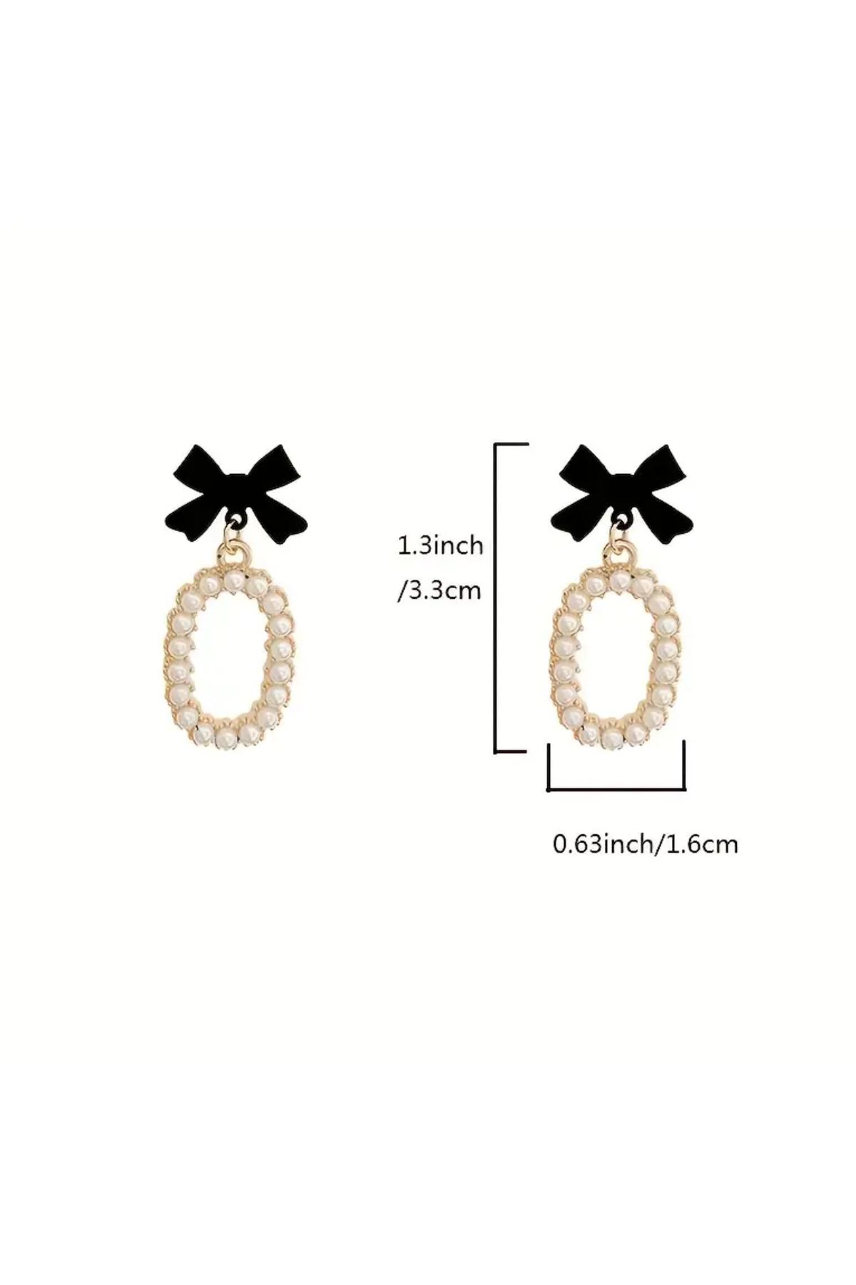 MyBalliStore-Bow Faux Small Pearl Drop Earrings - Suitable for Gift in Special Box 4