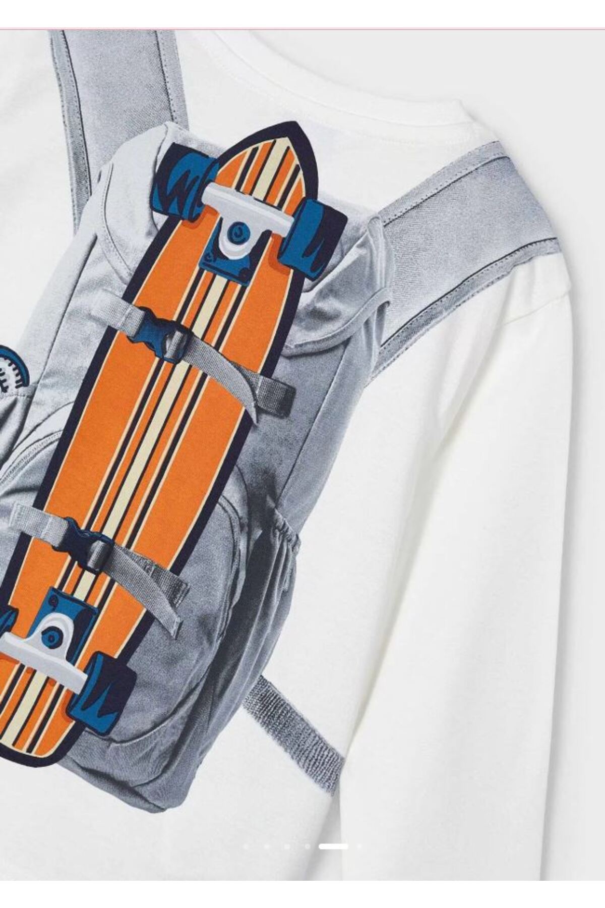 Mayoral Erkek Çocuk Sırt Çantası Baskılı Uzunkol sweatshırt 4049 fotoğrafı 6 (önizleme)