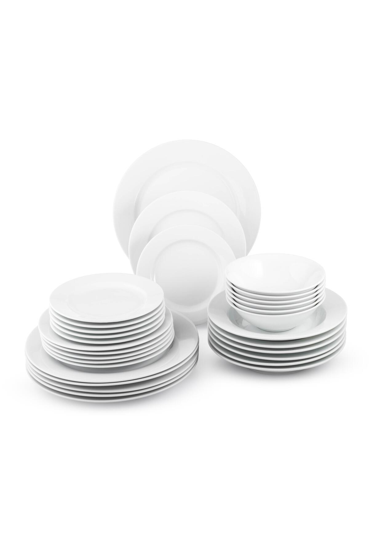 Dania-30-piece white dinner set serves 6 people 1