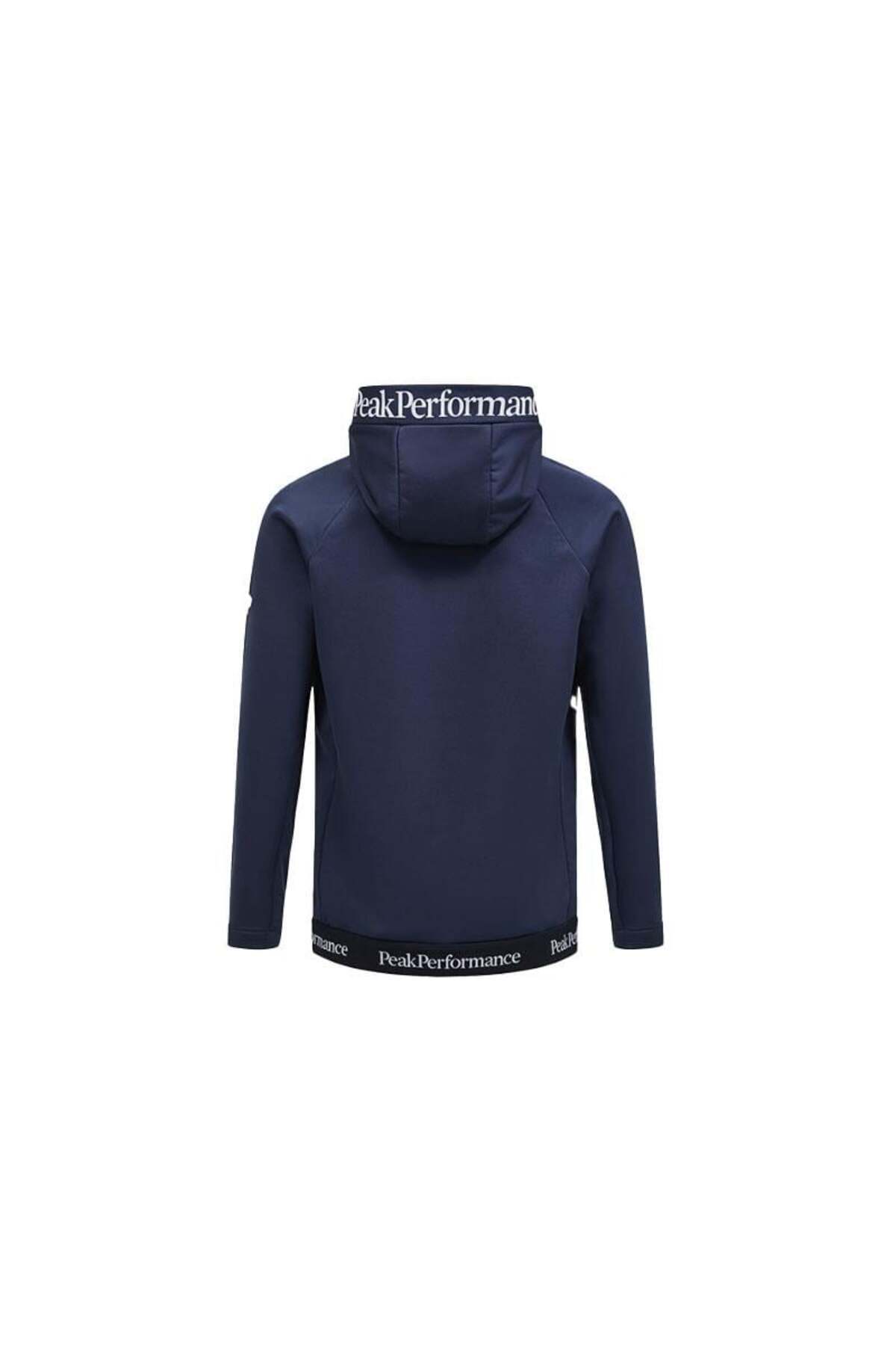 Peak Performance-Men's Sweatshirt - M Rider Tech Hood, G 78478010   Navy Blue 1