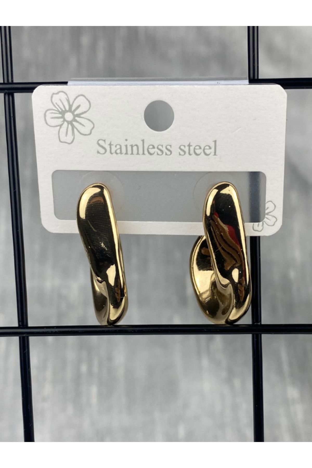 Brethils-J Scrunch Earrings, Anti-Tarnish Guaranteed Steel - Gift Box from Shipping 2