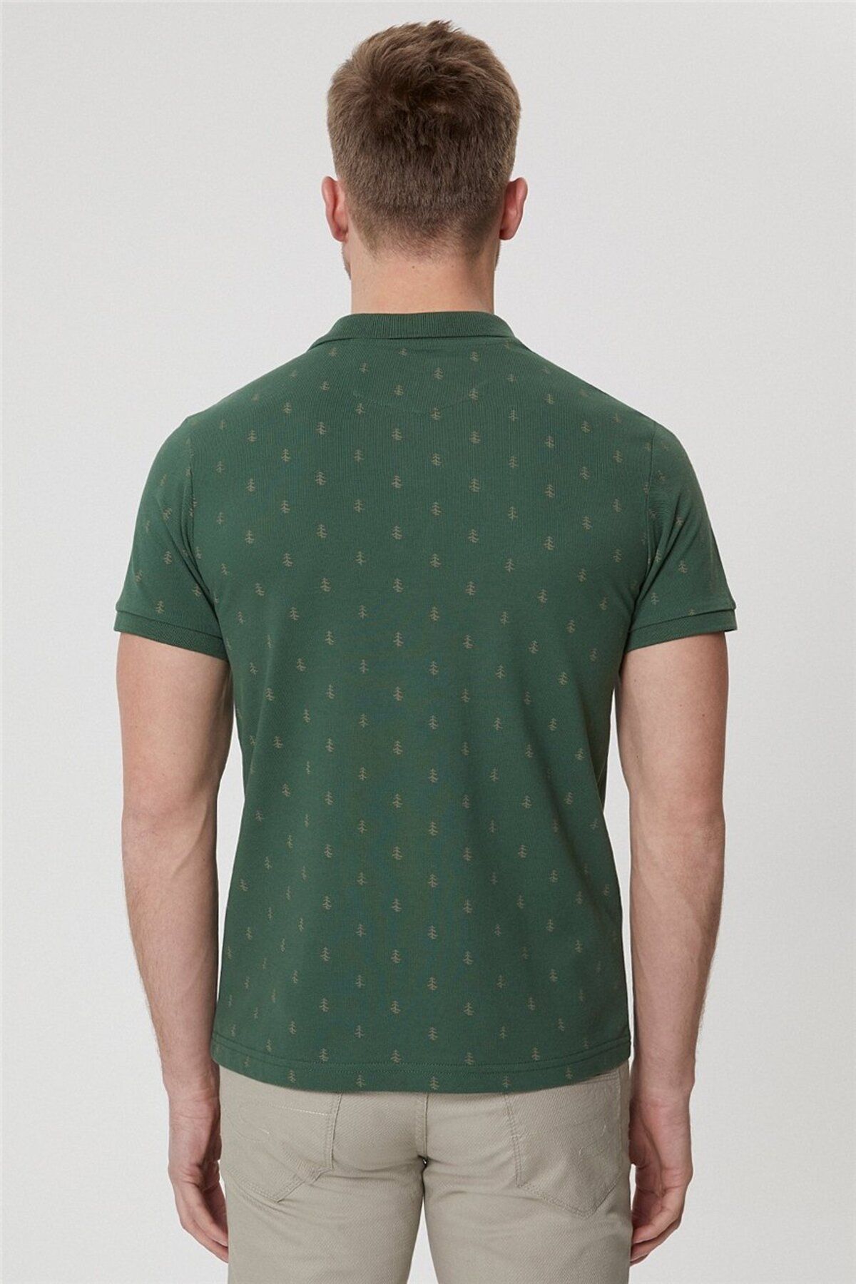 تی شرت سبز مردانه Yaka Pine Polo Green تیره Lee Cooper