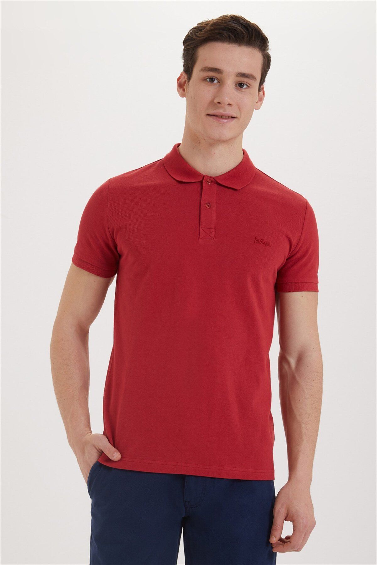 تی شرت قرمز مردانه دوقلو اورجینال Lee Cooper
