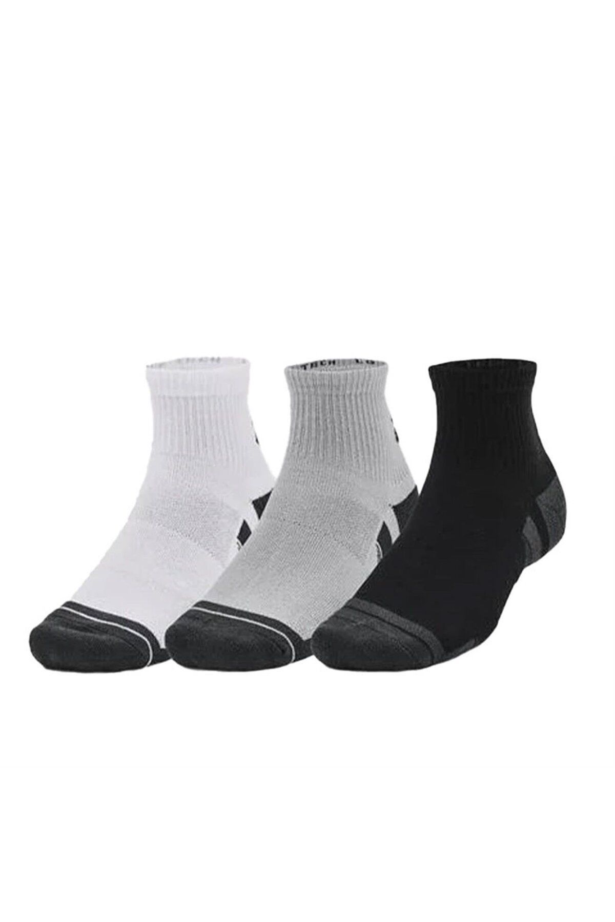 جوراب خاکستری مردانه جورابهای 1379510 011 UA Performance Tech 3PK Under Armour
