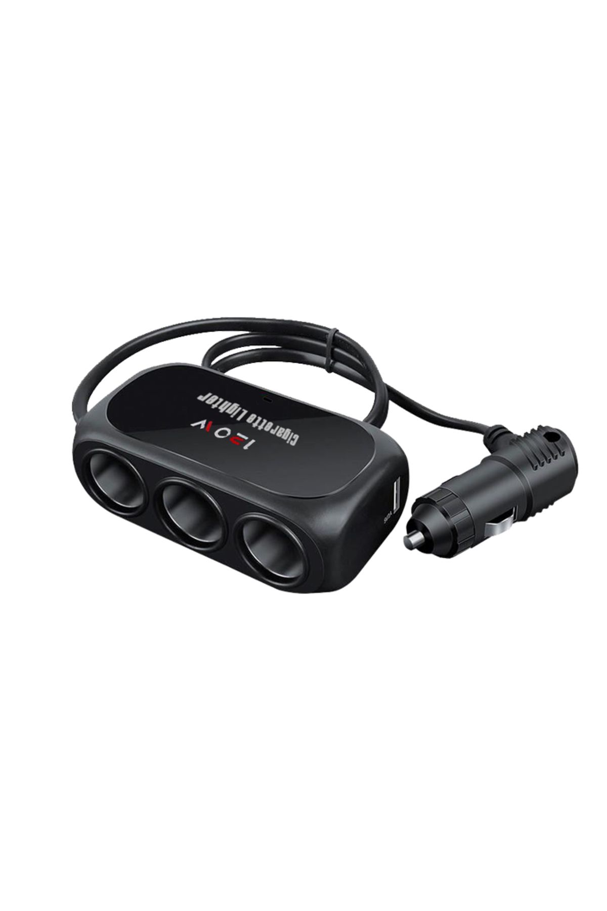 Choice-Ch32 Car One Tow Three Power Dual Usb Interface Car Charger Multi-function Car Power Adapter Plug 1