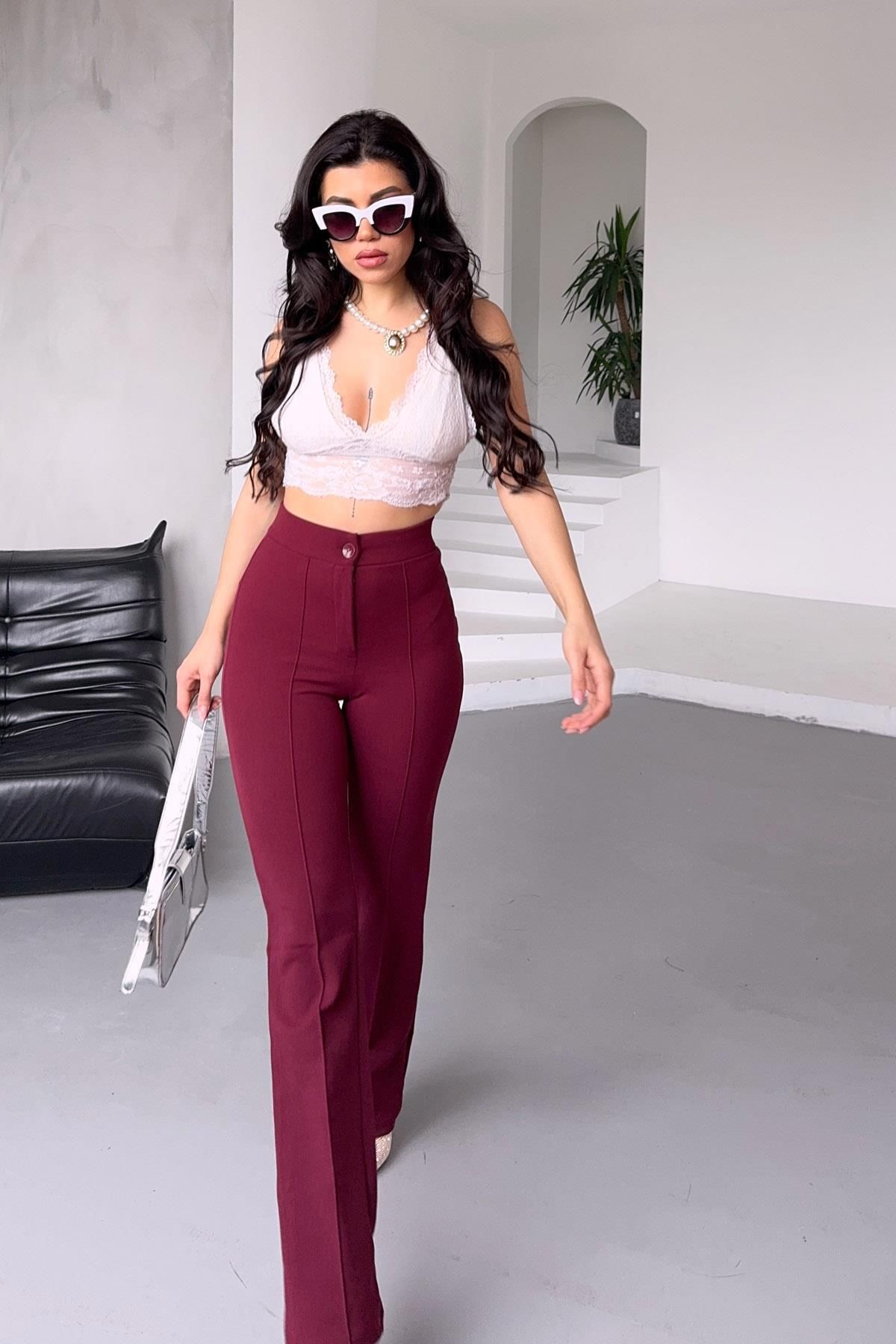 İstangül Butik-Full Lycra Palazzo Trousers 4