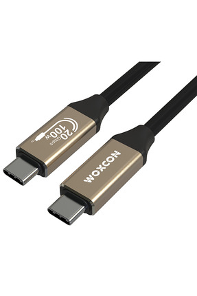 woxcon - Usb C Hızlı Şarj Ve Görüntü Kablosu, Usb 3.2 Gen2 Standart 20g, 5a 2...
