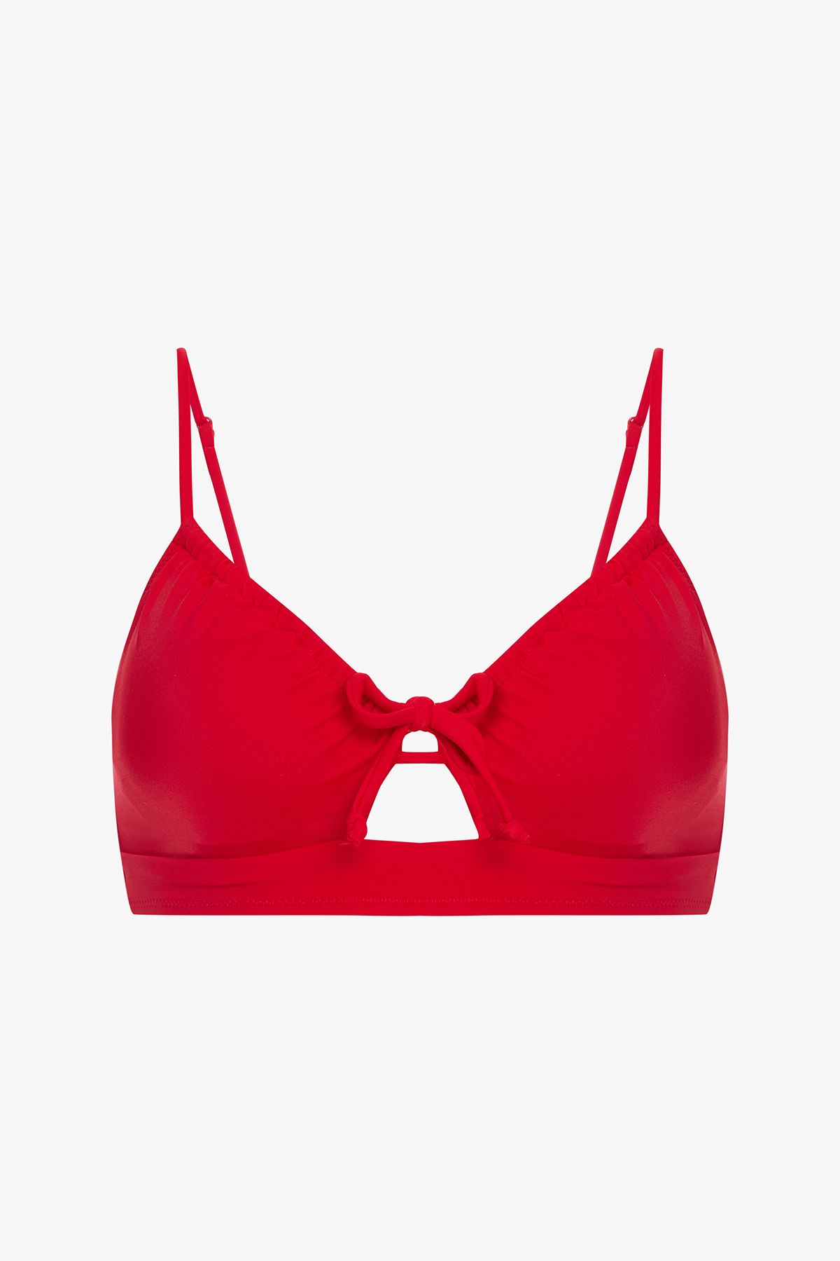 Penti-Front Opening Red Bikini Top 5