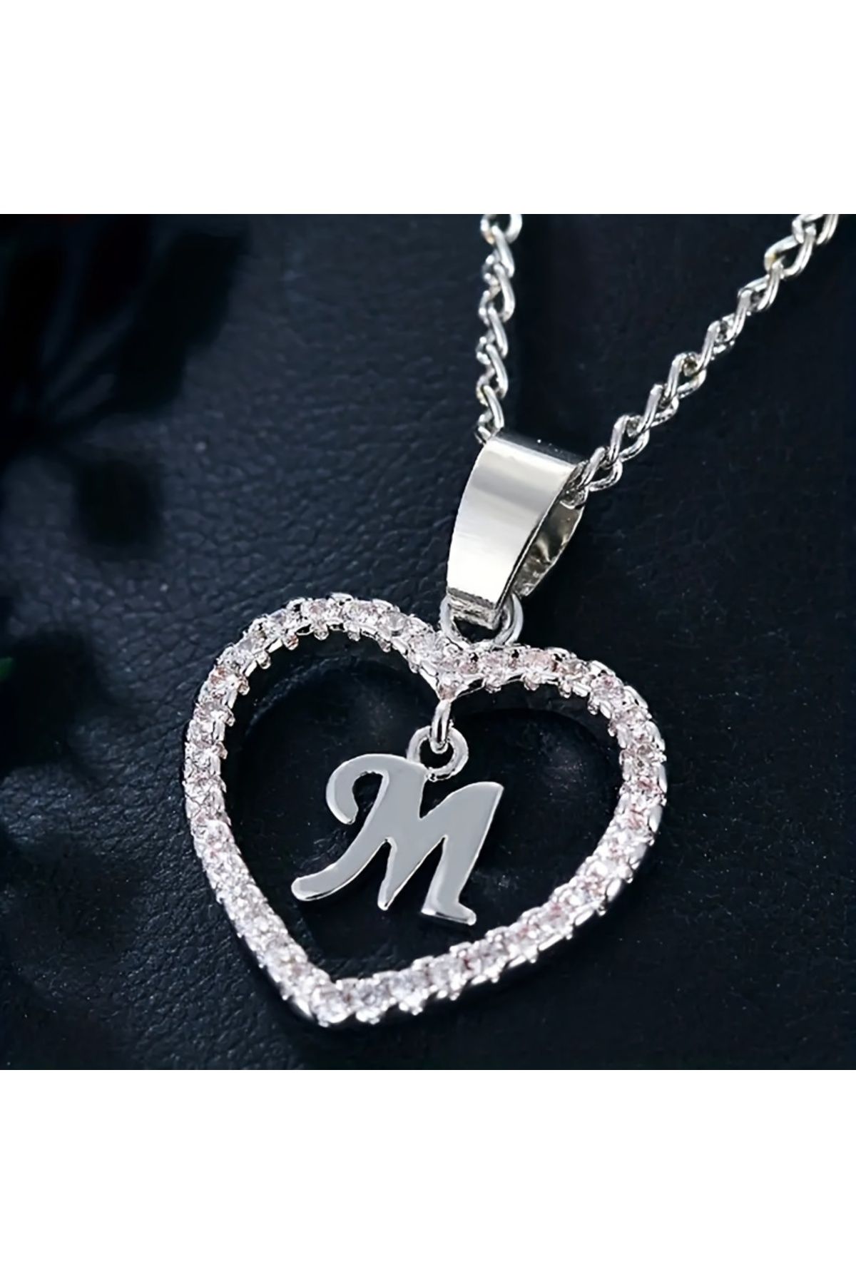 Choice-M Bohemian Style Heart-shaped Letter Pendant Necklace, Wedding Party Gift For Men And Women,Delicat. 1