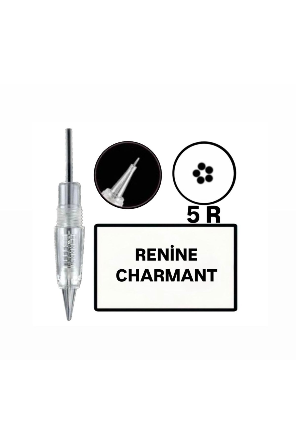 İthalSepeti 20 Adet ( Renine - Charmant - R5 ) Kalıcı Makyaj Cihazı Değiştirilebilir Kartuş Uç (İğne