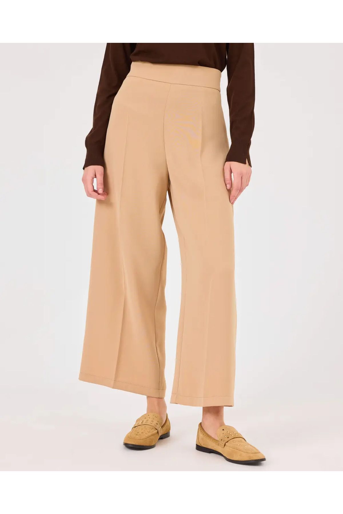 SEÇİL-Casual Trousers - Camel Modelicamel 2