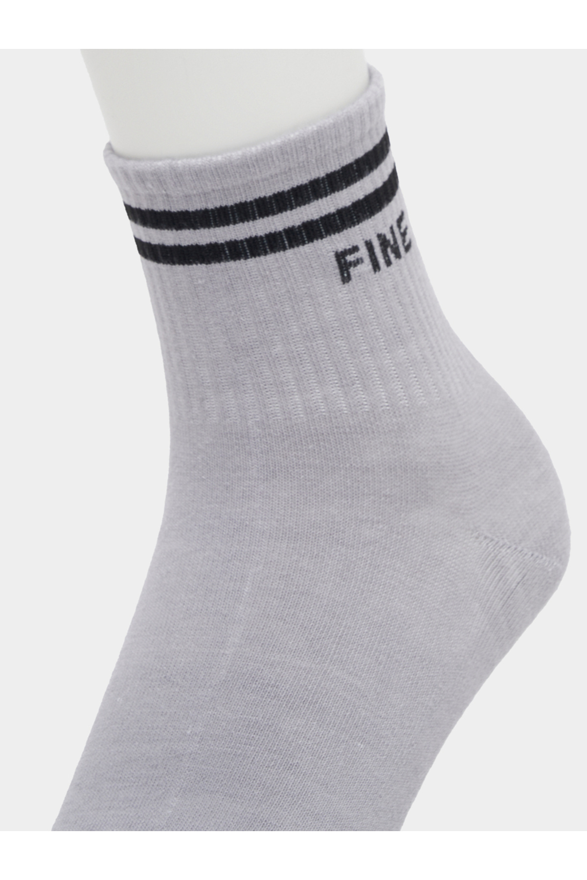 Styli-Set of 5 - Striped Cuff Quarter Socks 7