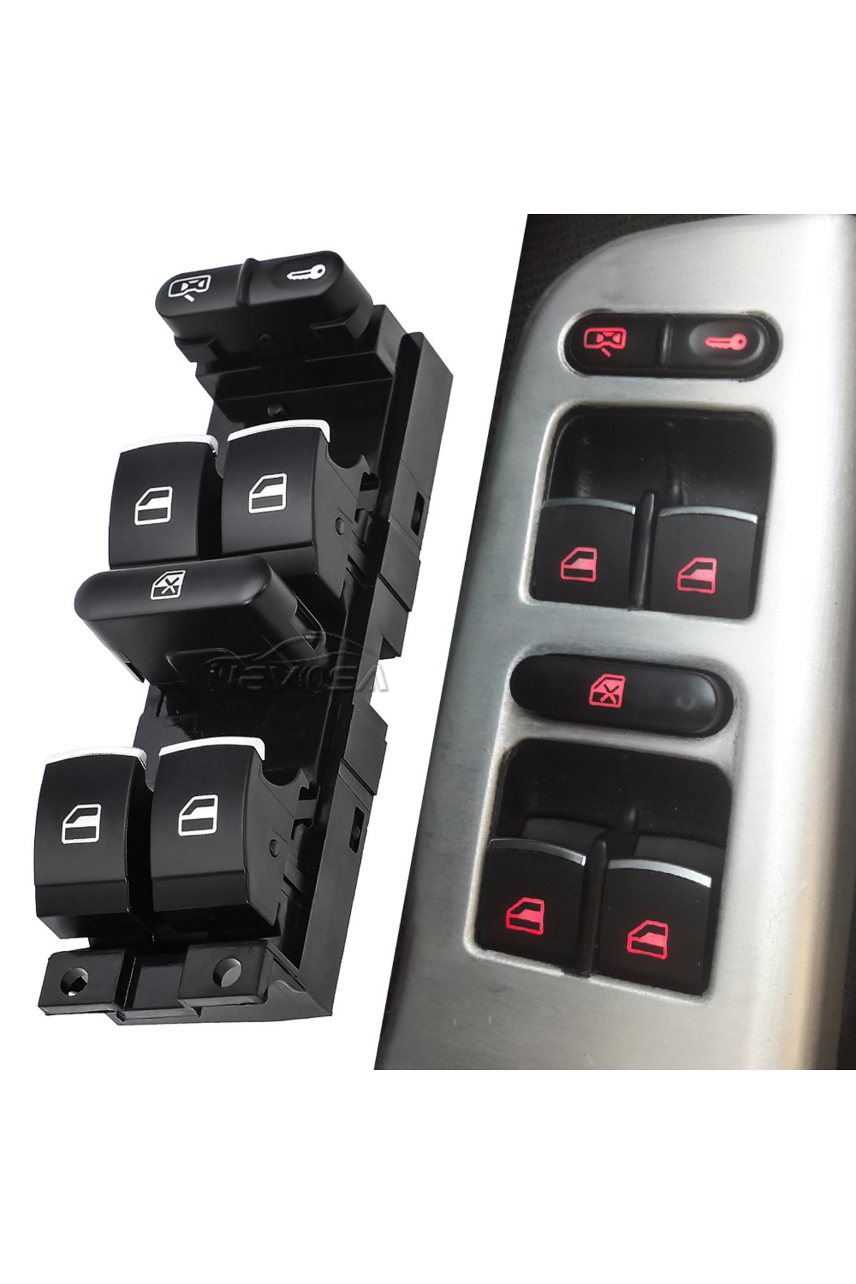 Choice-Nevosa For Vw 1999 2000-2004 Gti Golf 4 Jetta Mk4 Bora Beetle Passat B5 B5.5 Window Control Switc... 3