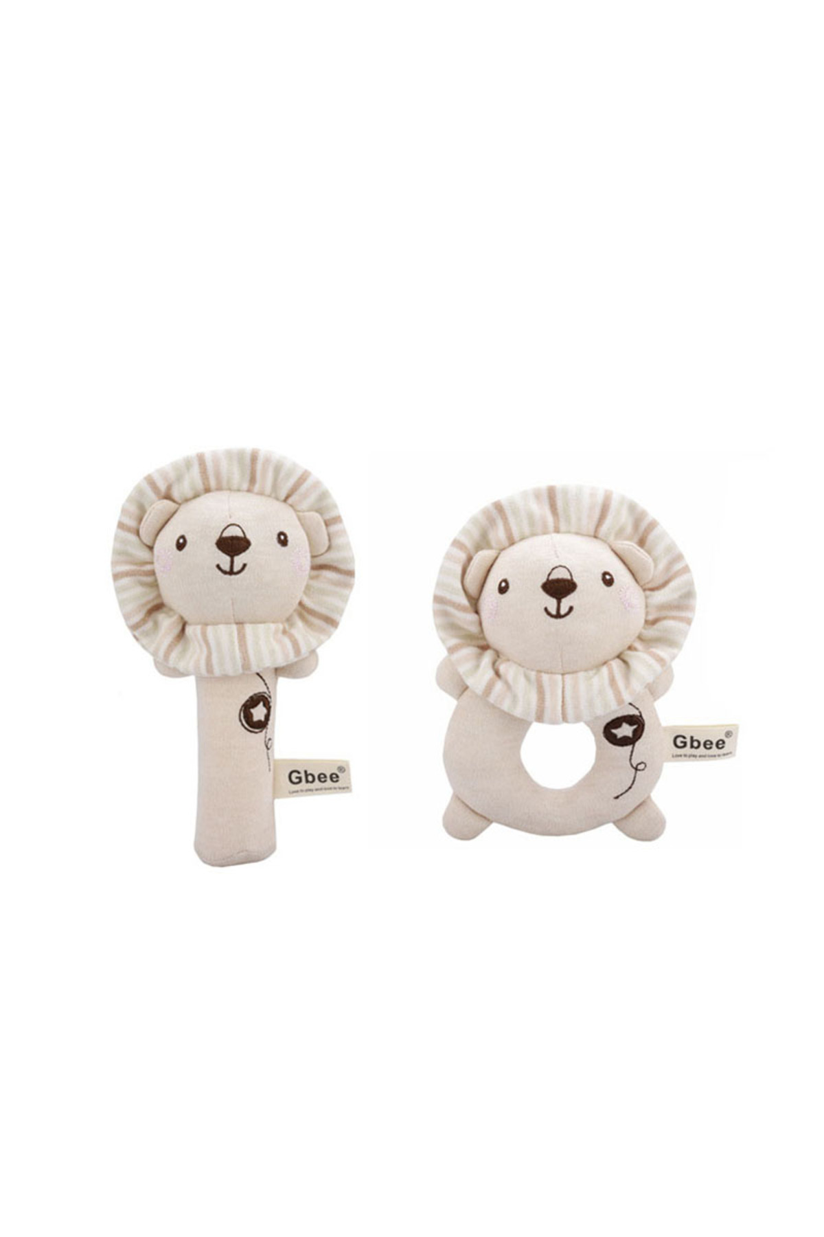 Choice-Lion Organic Cotton Hand Rattle Baby Soothing Toy Infant Baby Rattle Toy for Babies 1