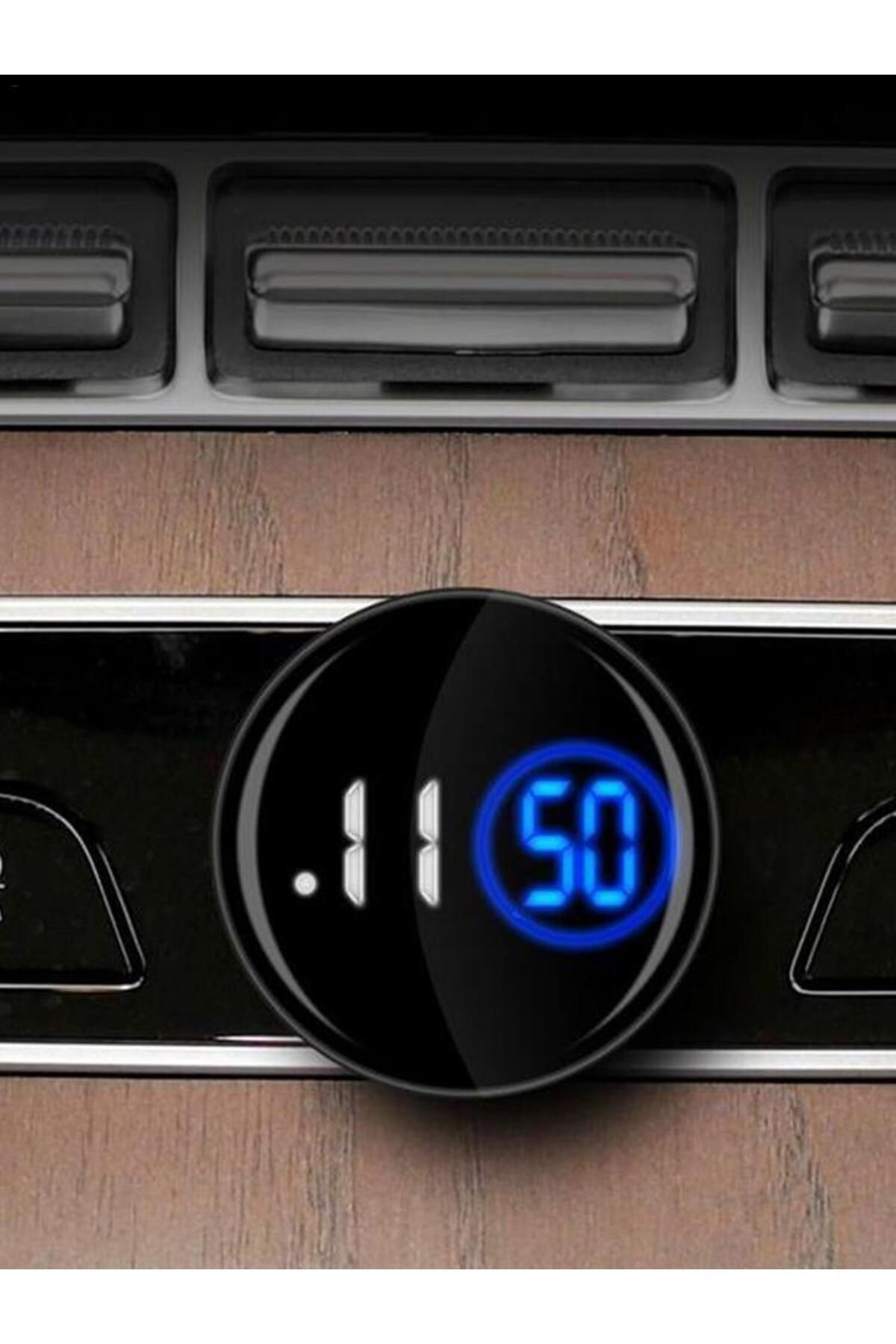 Choice-Black Clock For Vehicle Dashboard Waterproof Stick On Dashboard Clock Touch Control Clocks For Conve 8