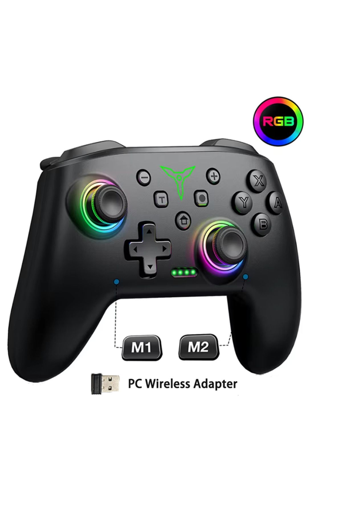 DinoFire-Tp28-wireless For Pc Wireless Bluetooth Rgb Controller For Nintendo Switch/switch Oled/swit 1