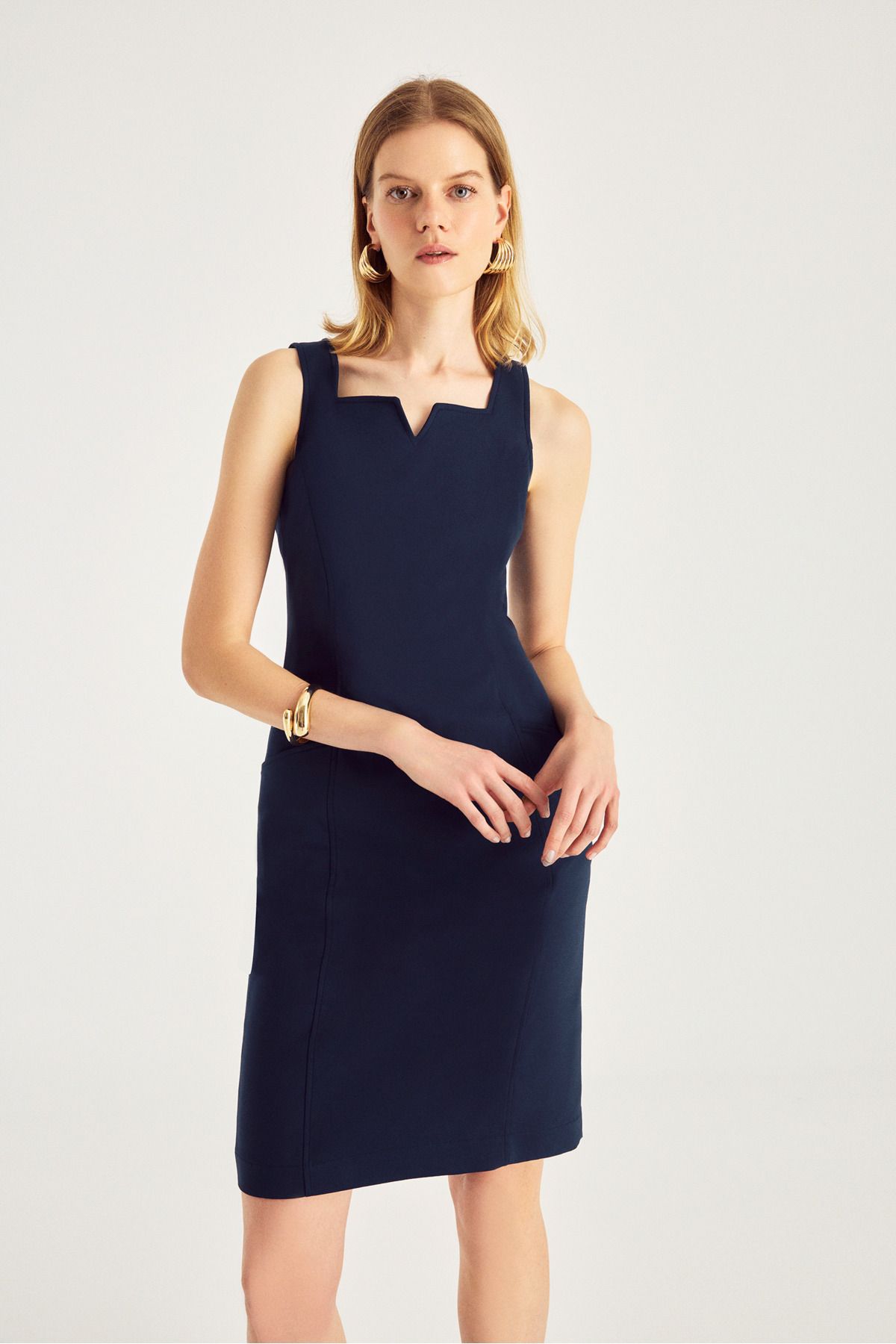 Naramaxx-Square Neck Dress with Cup 1