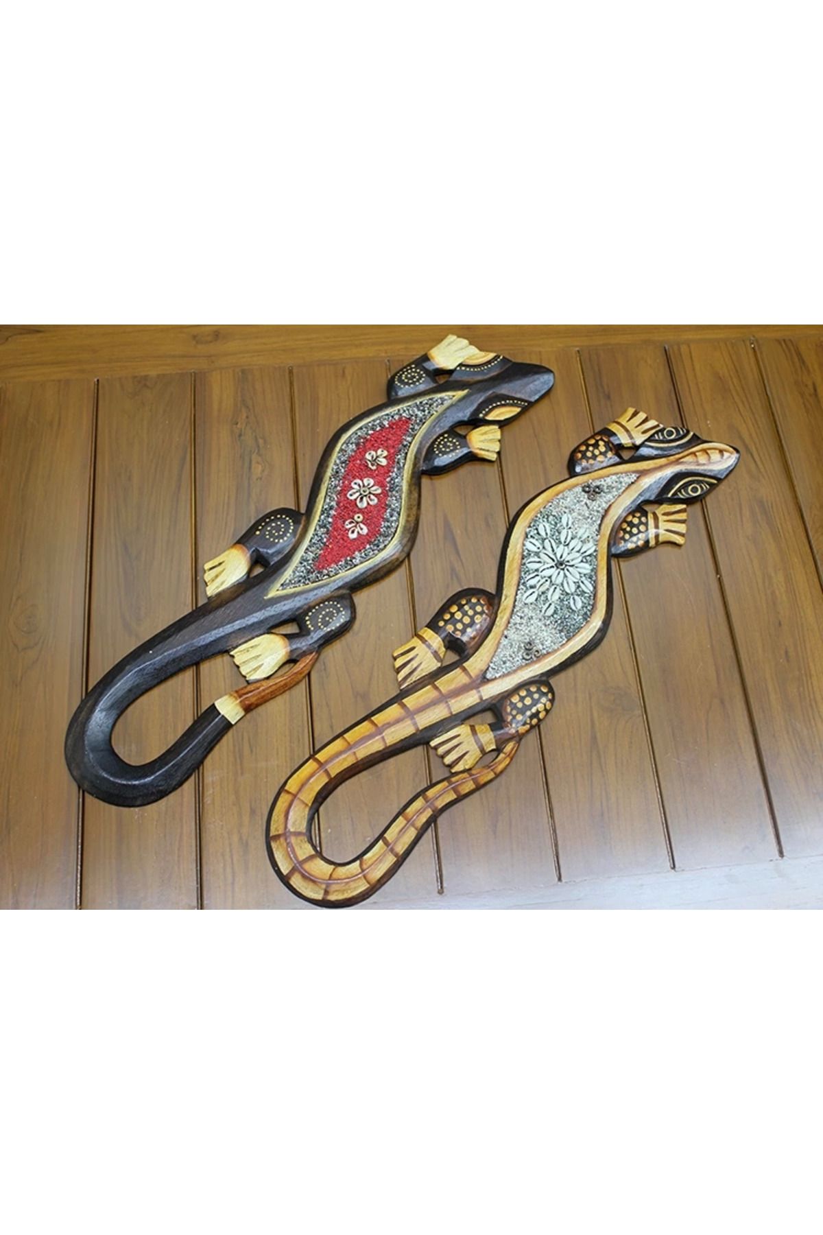 karadağsb Ahşap Duvara Asmali Kertenkele Figürü Galileo-20