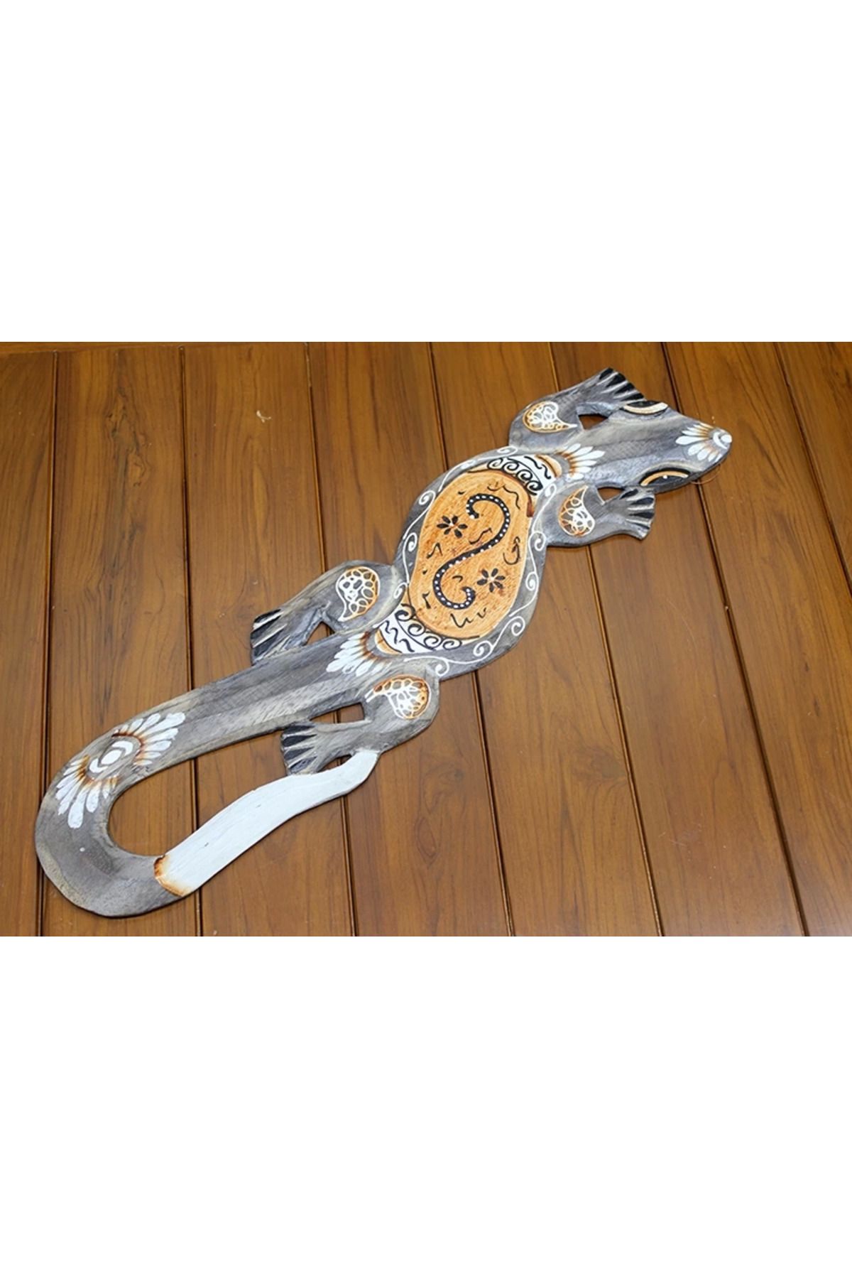 karadağsb Ahşap Duvara Asmali Kertenkele Figürü Galileo-21