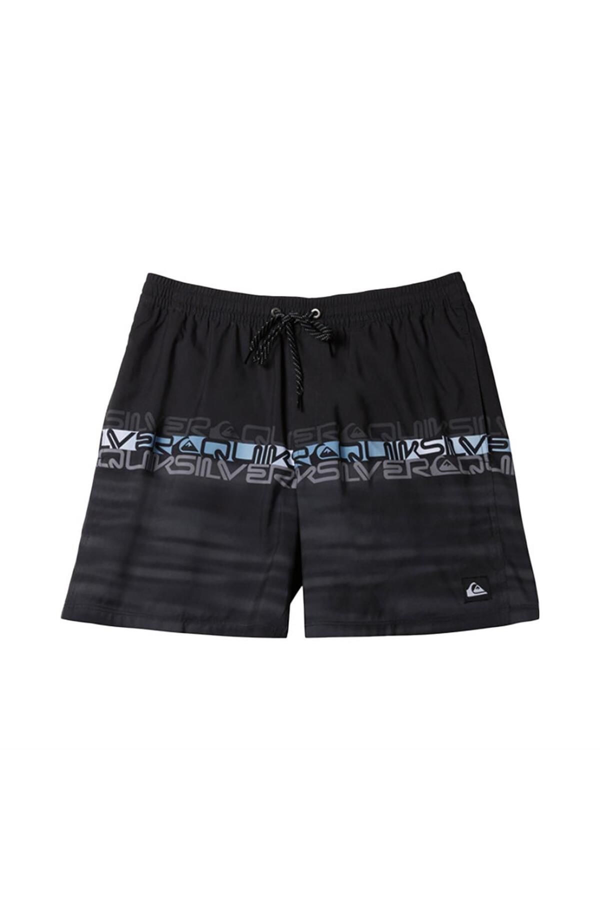 Quiksilver-شورت Everyday Wordblock Vly Yth 14 للأطفال Aqbjv03051-kvj6 أسود 1