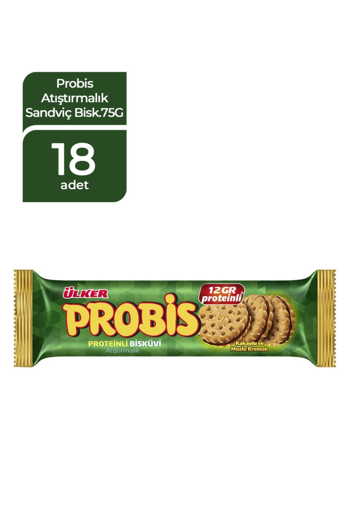 Ülker-Probis 75 Gr Snack Biscuit - 18 Pieces 1