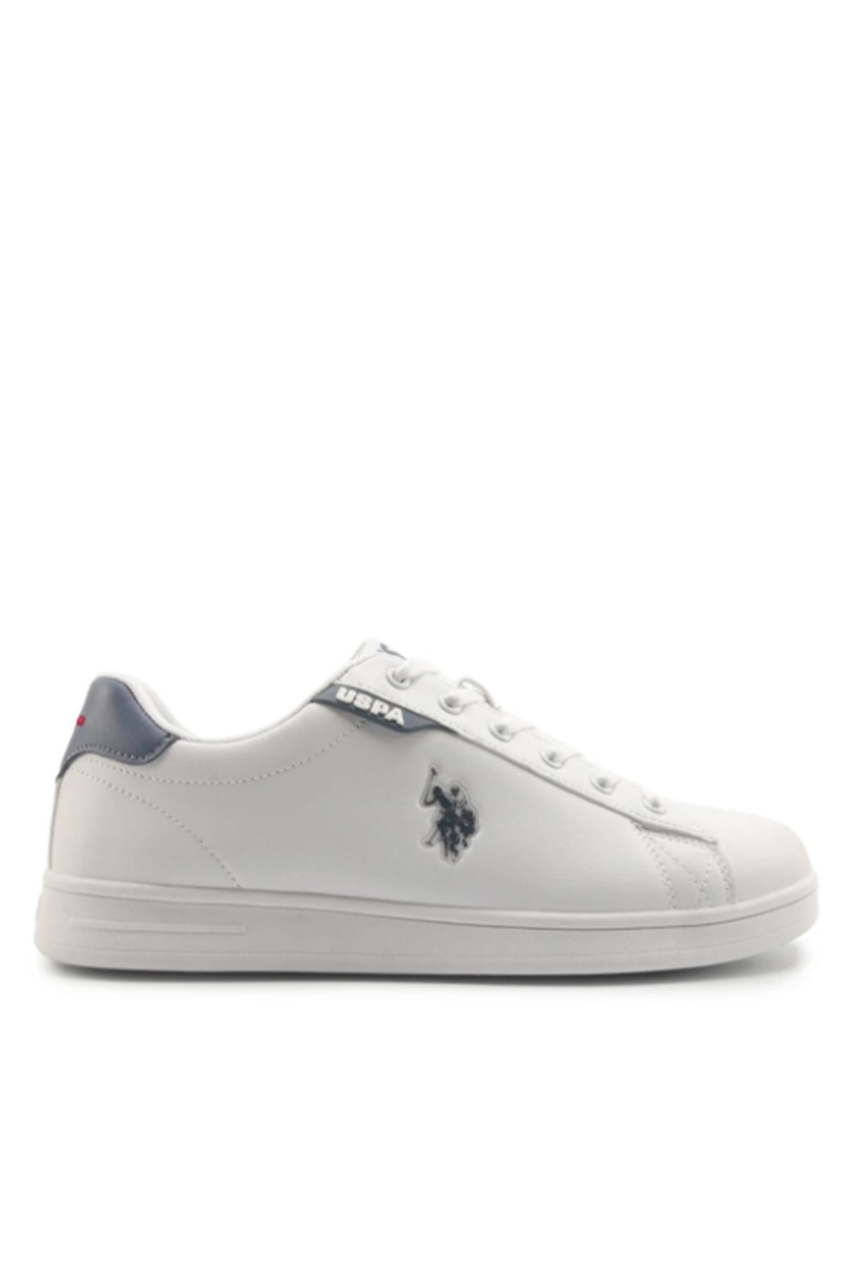 U.S. Polo Assn. Erkek Düz Beyaz Sneaker