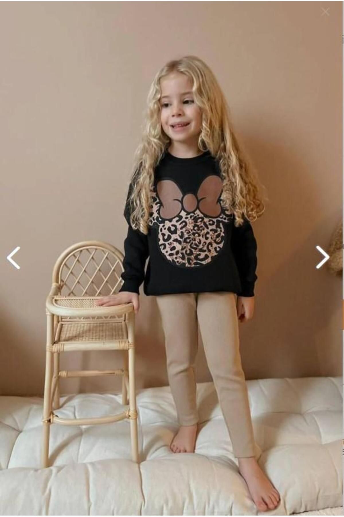 RAPAPA-Girl's Leopard Pattern Ribbed Tights Girl's Suit 1631K 4